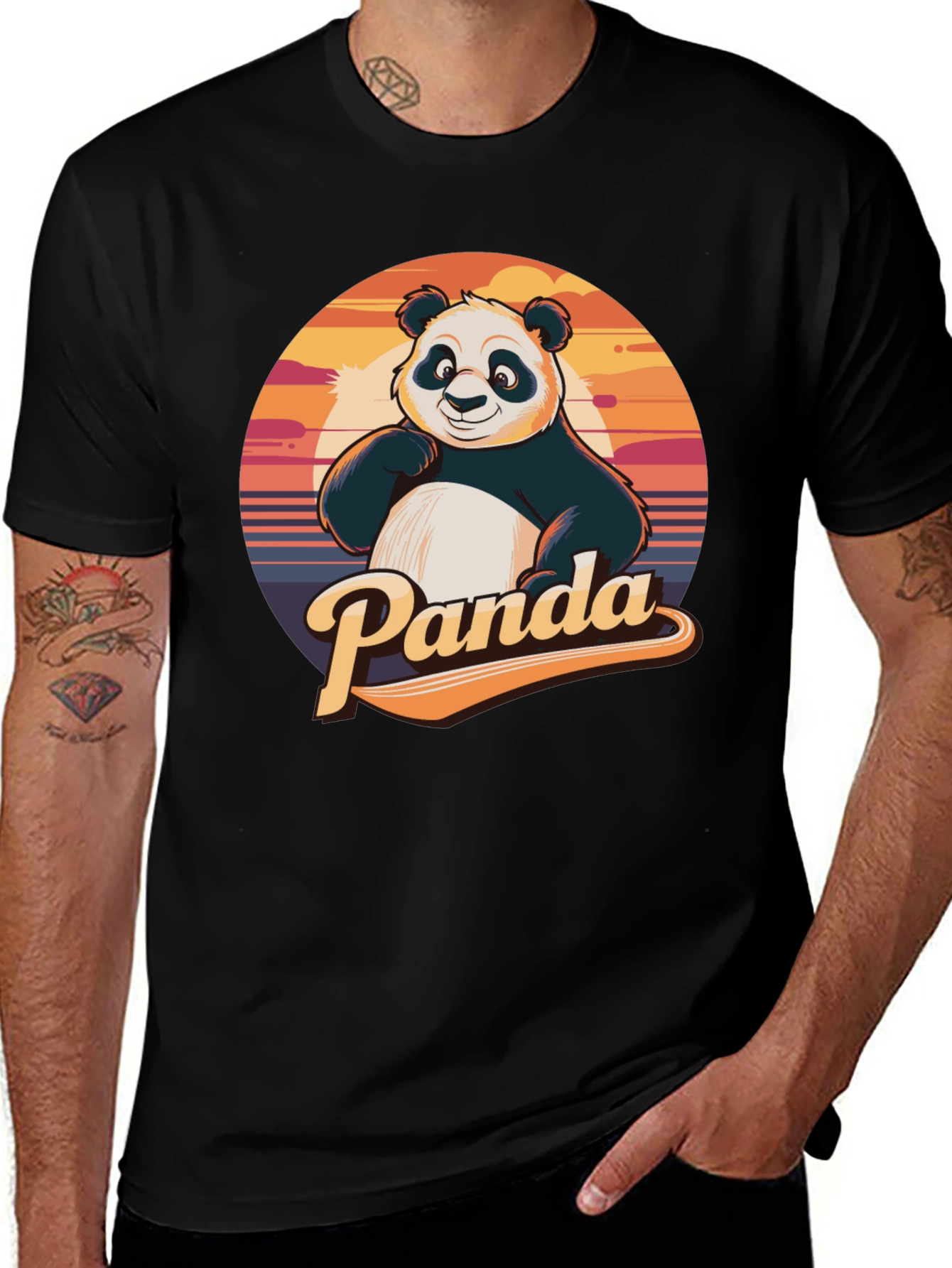 Variant 8 of Cool Panda T-Shirt - Graphic Tee