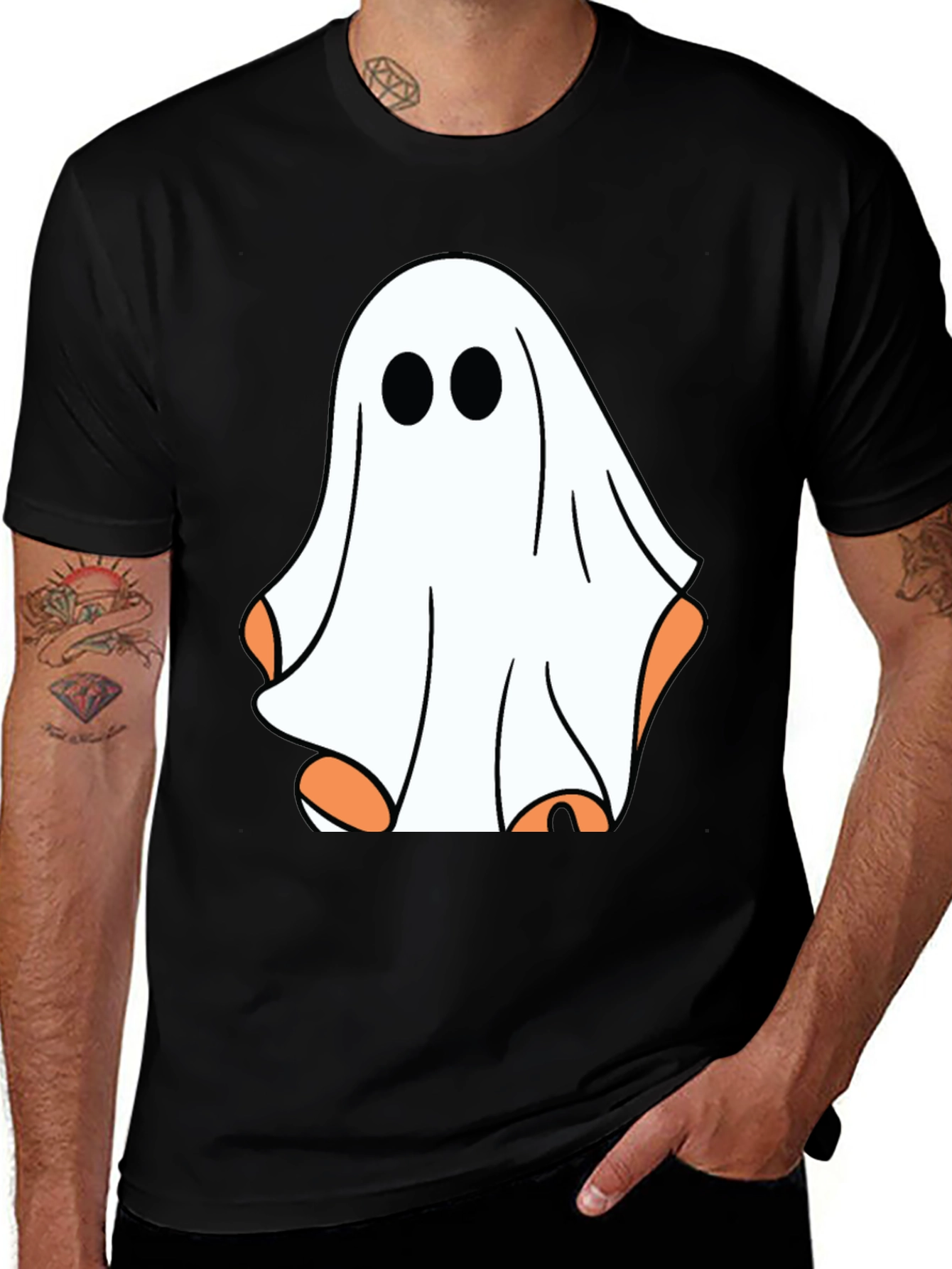 Variant 11 of Ghost Graphic T-Shirt - Halloween Spooky Season Tee