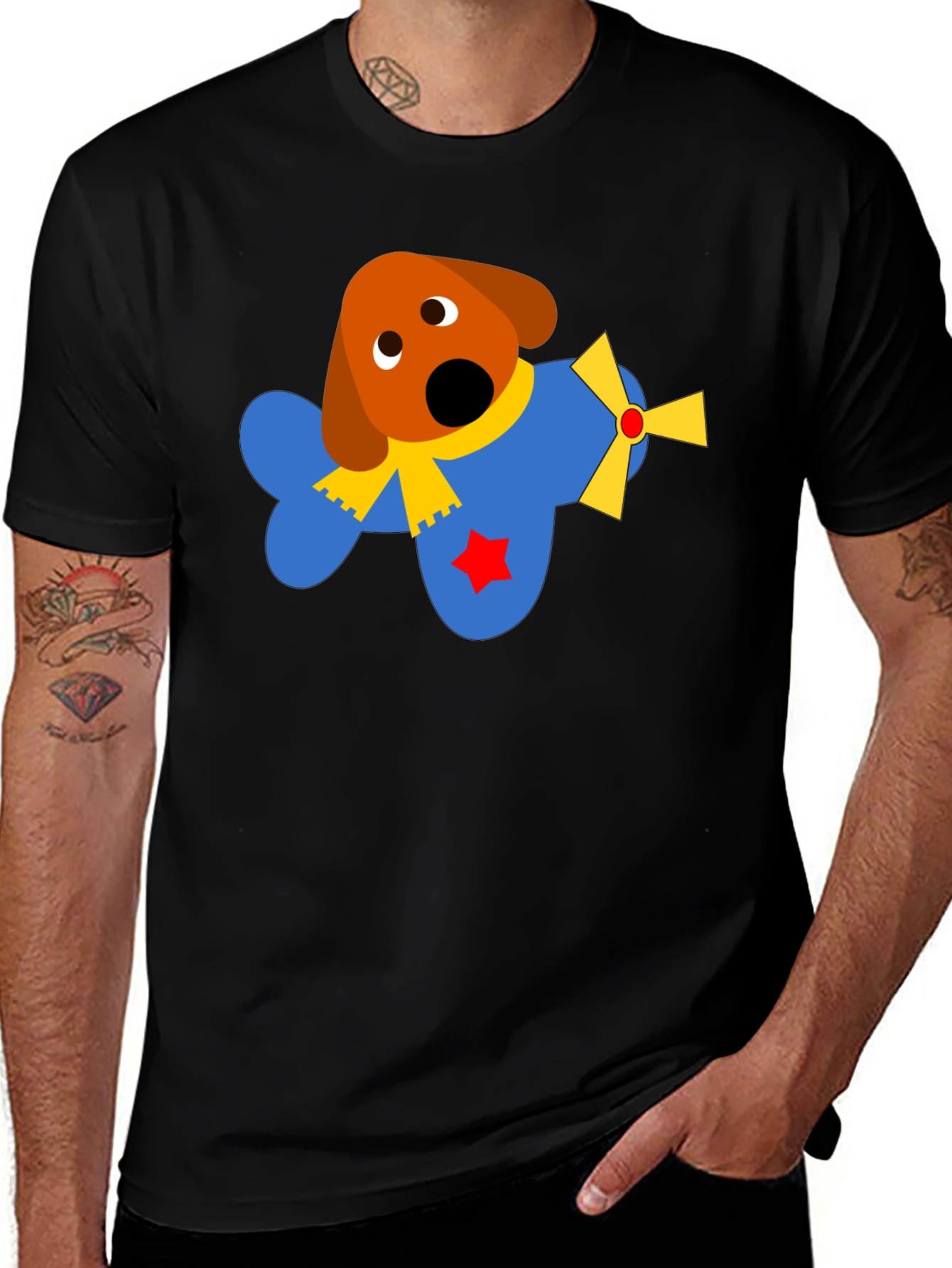Variant 24 of Dog Airplane T-Shirt - Fun & Unique Graphic Tee