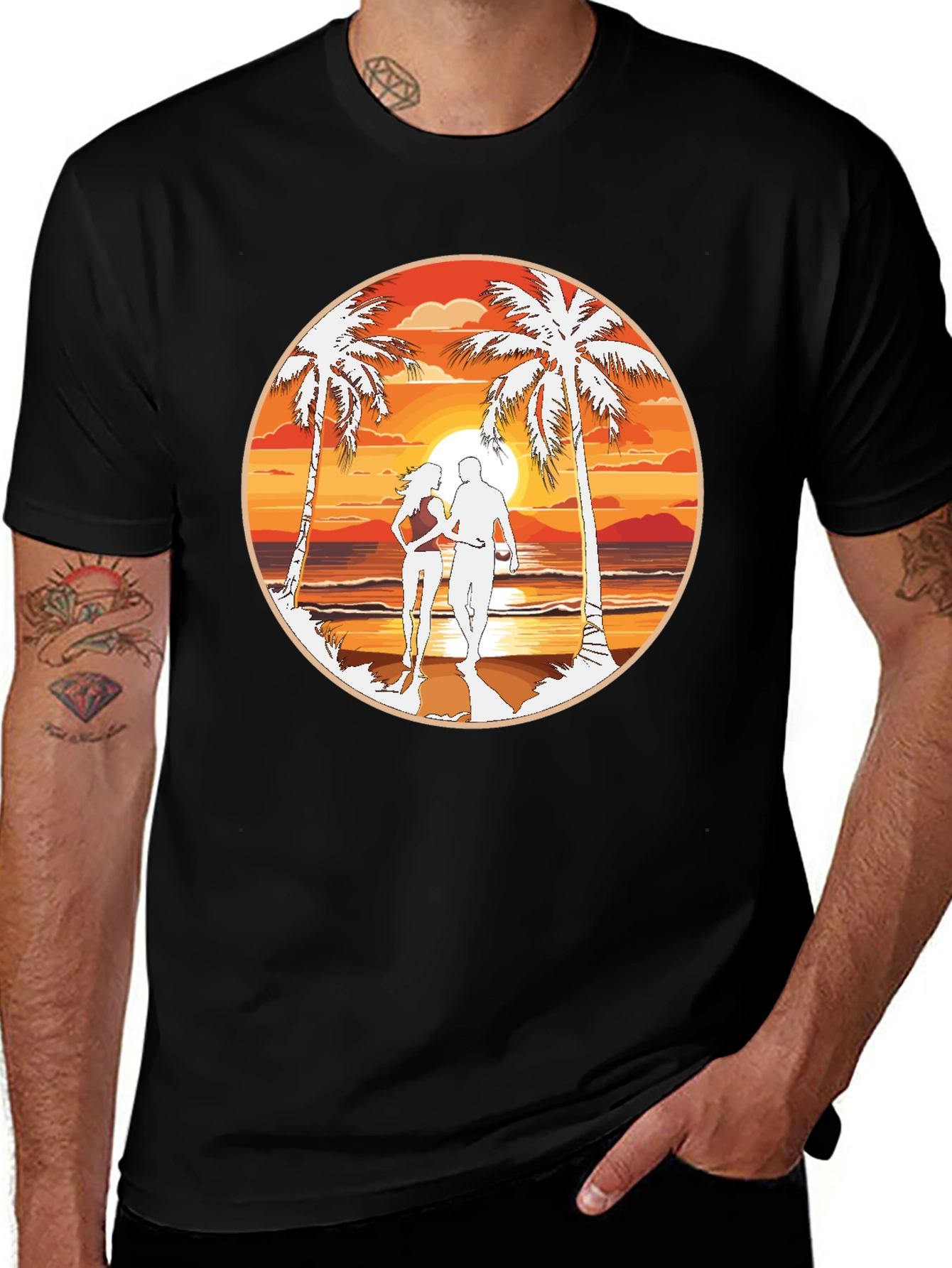 Variant 24 of Beach Sunset Graphic Tee