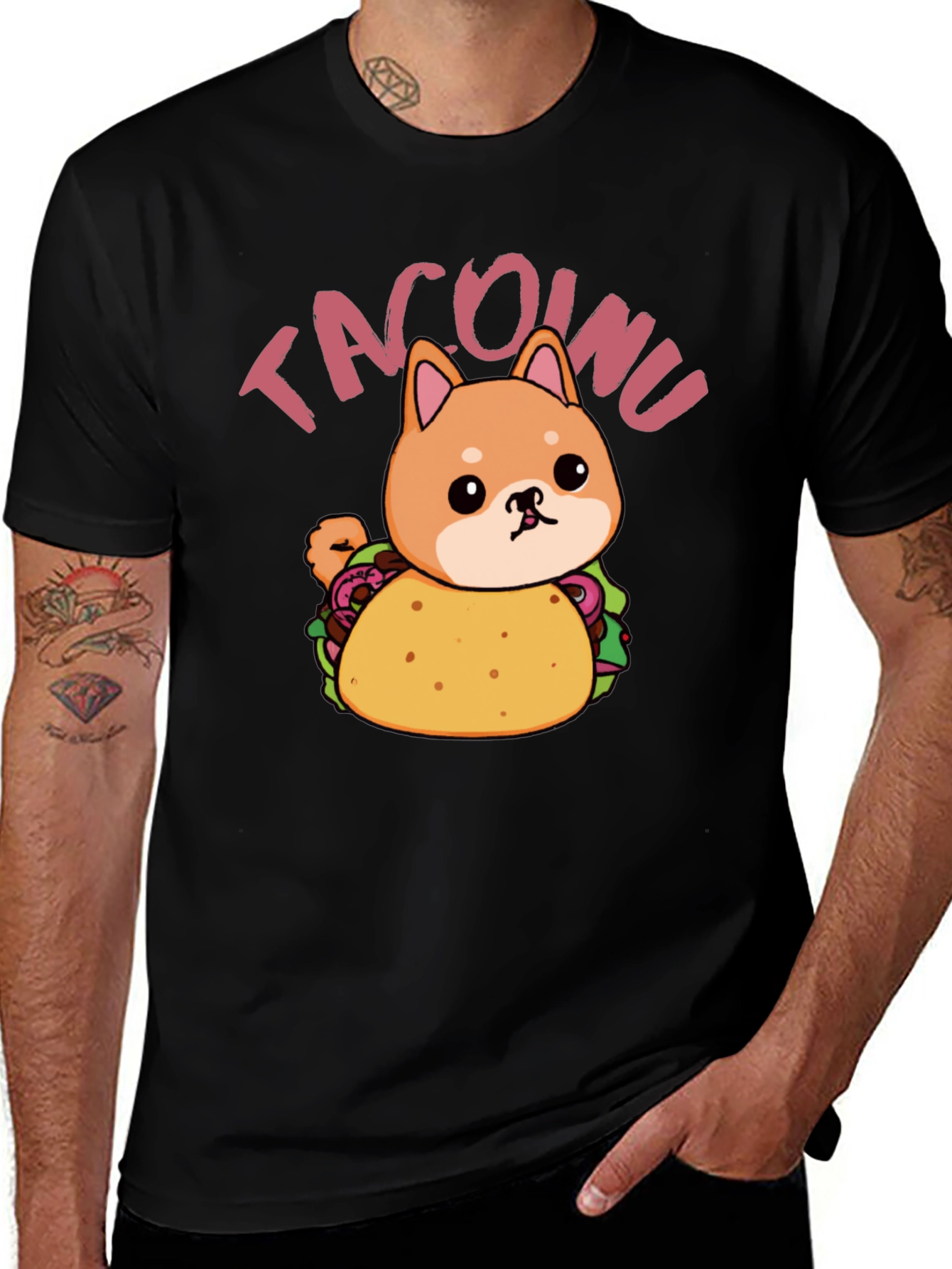 Variant 9 of Tacoinu Black T-Shirt