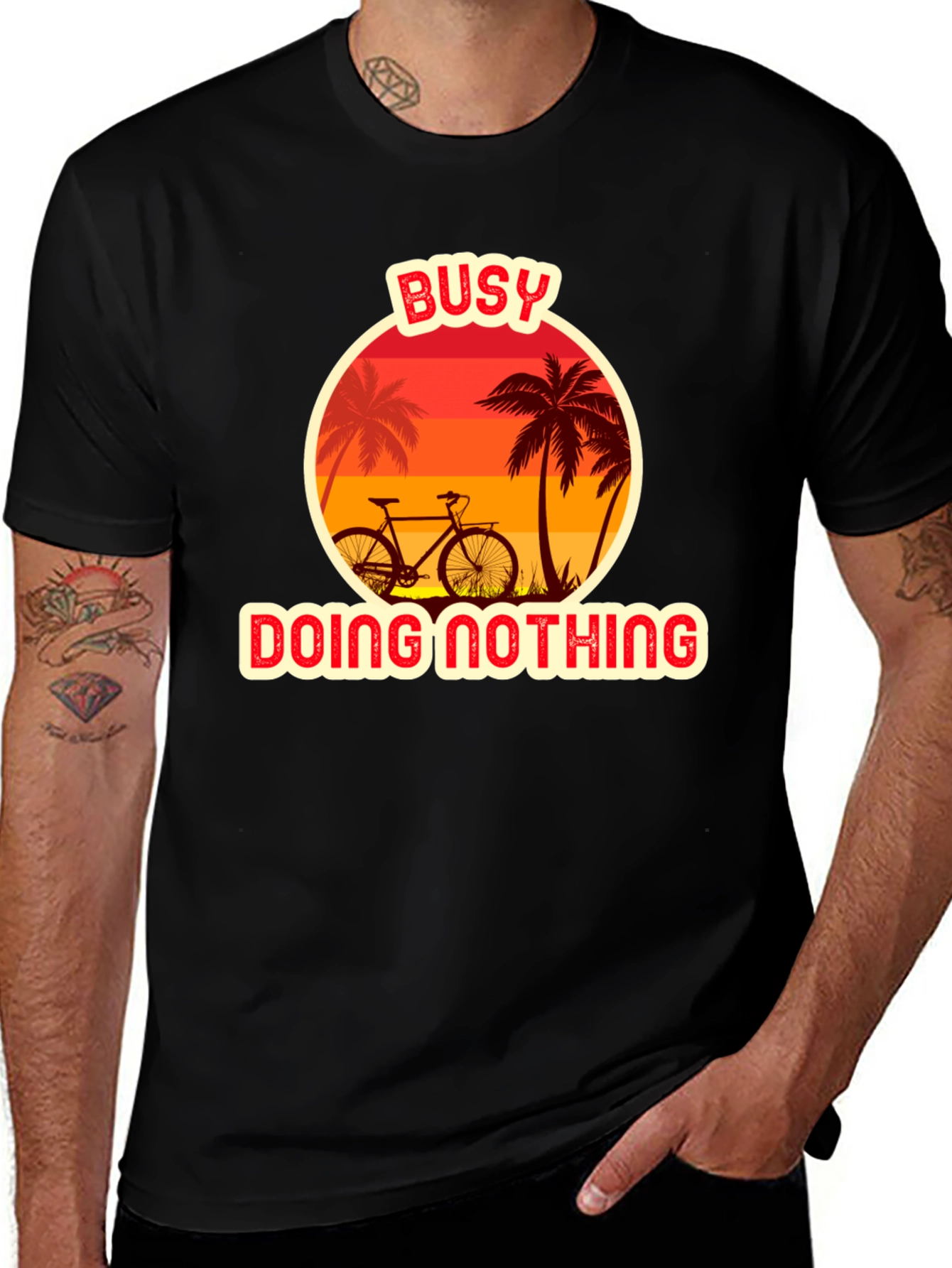 Variant 4 of Busy Doing Nothing Graphic T-Shirt