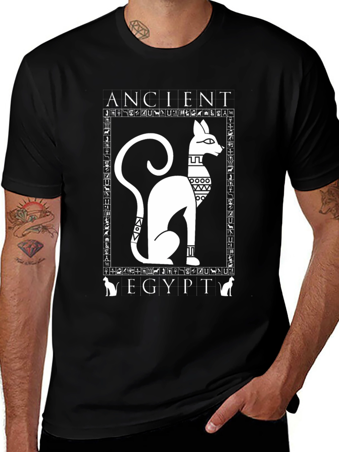 Variant 23 of Ancient Egypt Cat Graphic T-Shirt