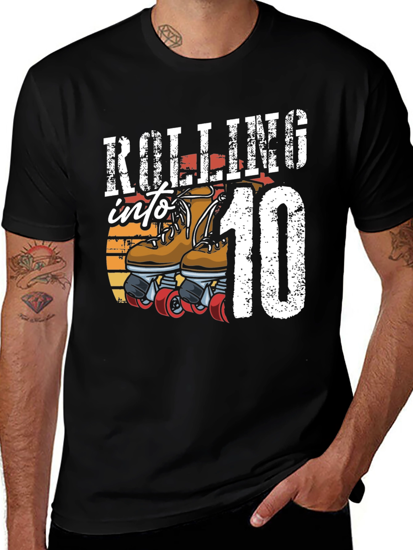 Rolling Into 10th Birthday T-Shirt