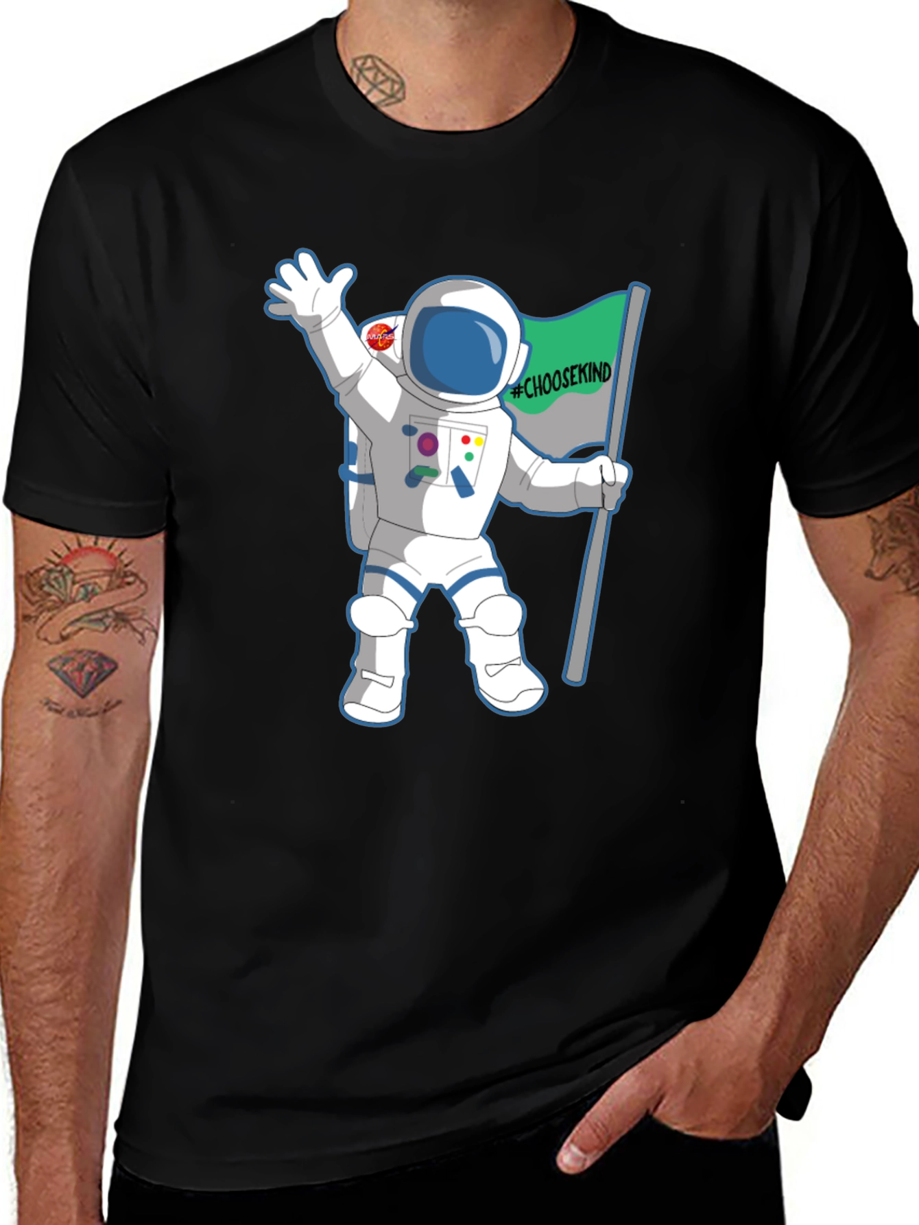 Choose Kind Astronaut Graphic T-Shirt