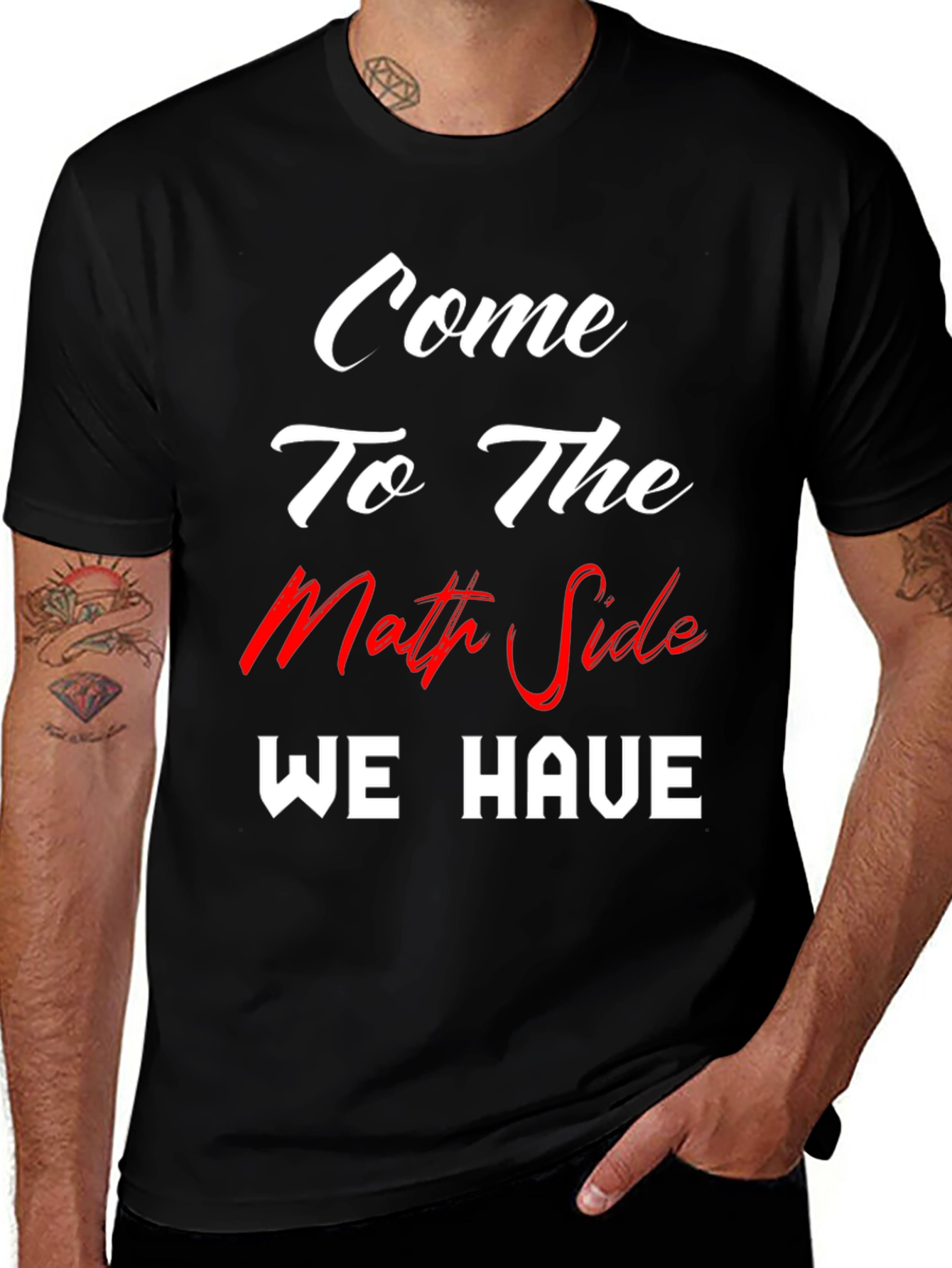 Variant 12 of Come to the Math Side T-Shirt - Funny Geeky Tee