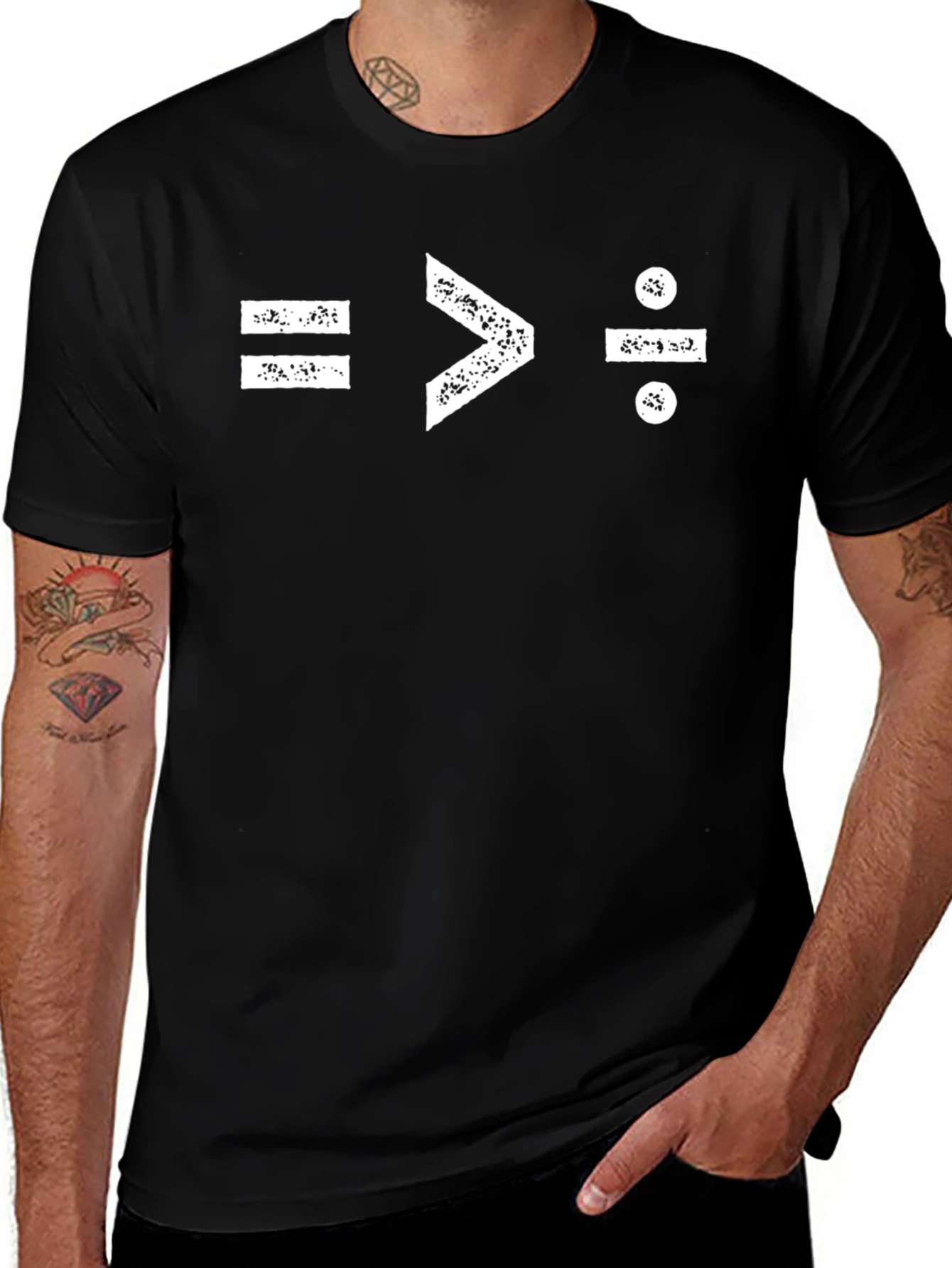 Variant 10 of Equality Greater Than Division T-Shirt
