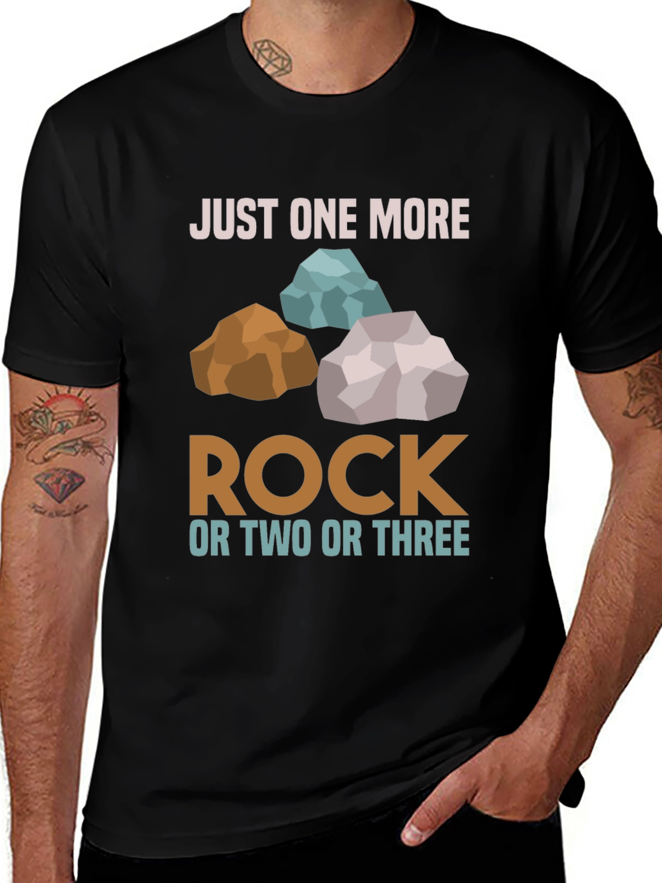Variant 29 of Just One More Rock T-Shirt - Funny Geology Tee