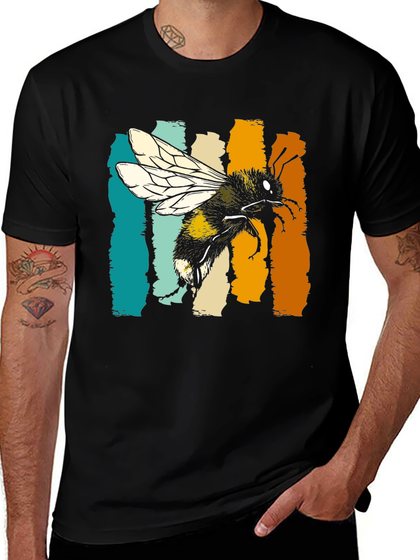 Variant 17 of Retro Bee Graphic T-Shirt