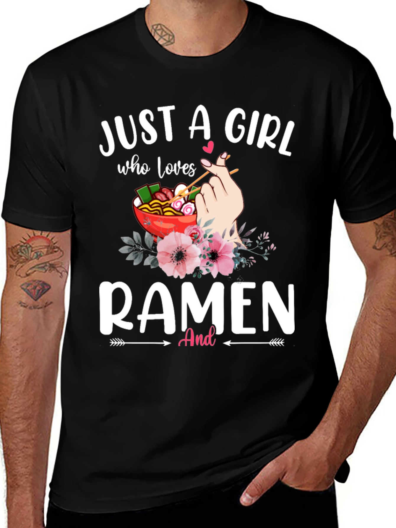 Variant 10 of Just a Girl Who Loves Ramen T-Shirt