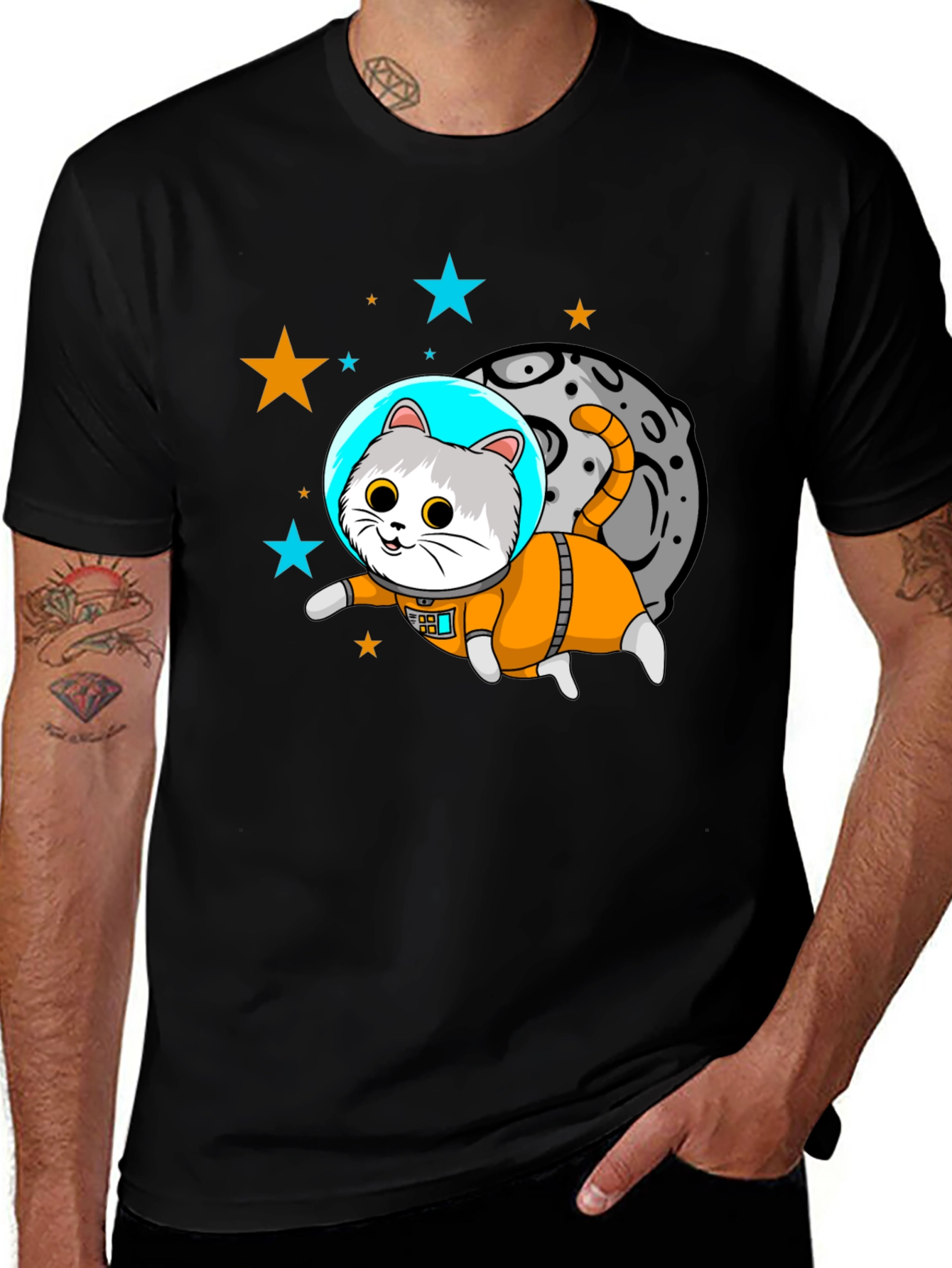 Astronaut Cat T-Shirt - Space Kitty!