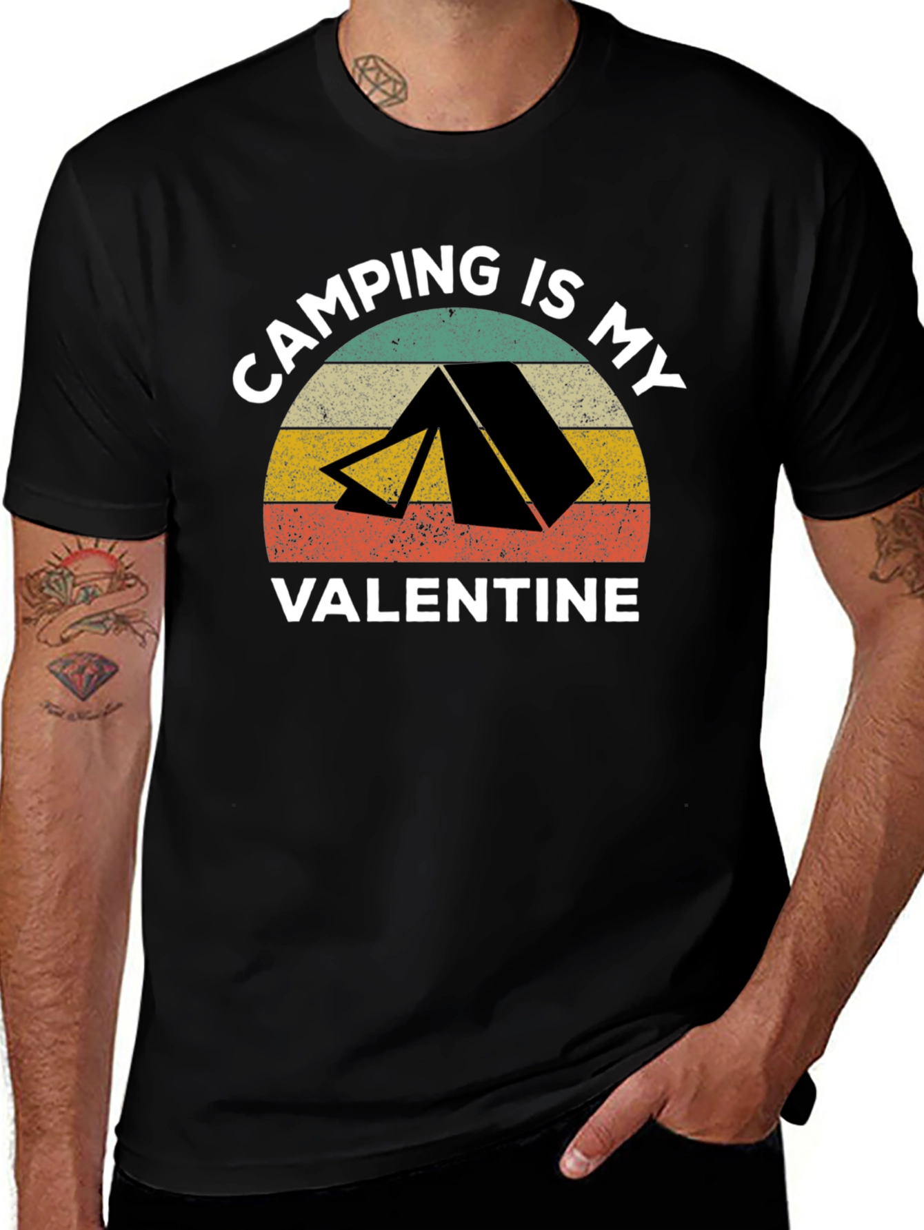 Variant 26 of Camping is my Valentine T-Shirt