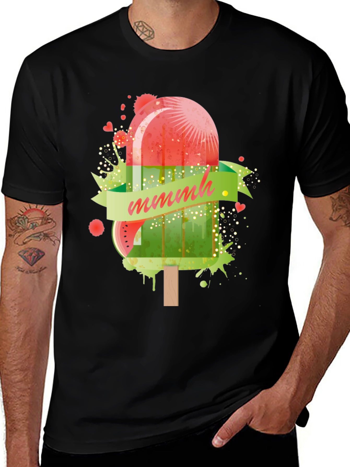 Variant 20 of Watermelon Popsicle Graphic Tee