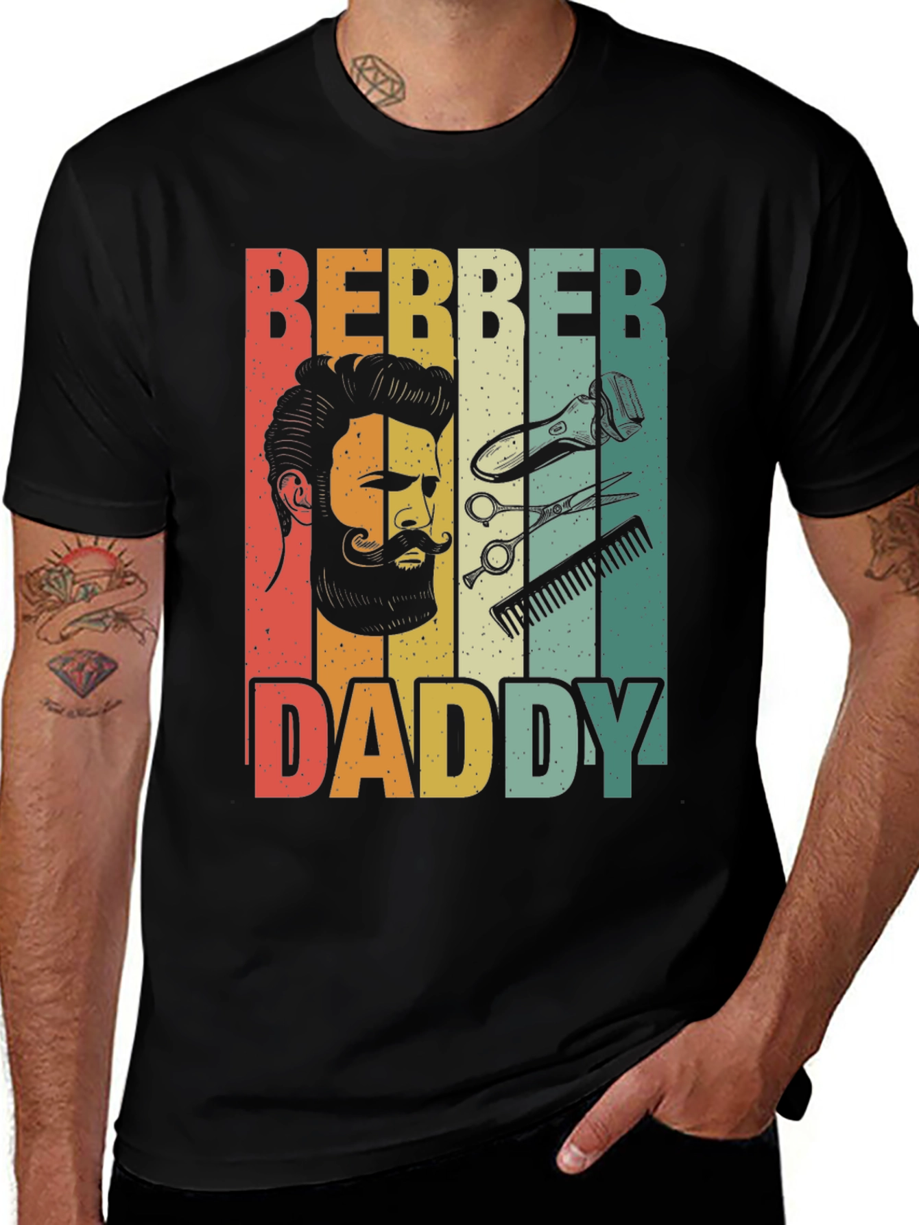Barber Daddy T-Shirt - Retro Barber Design