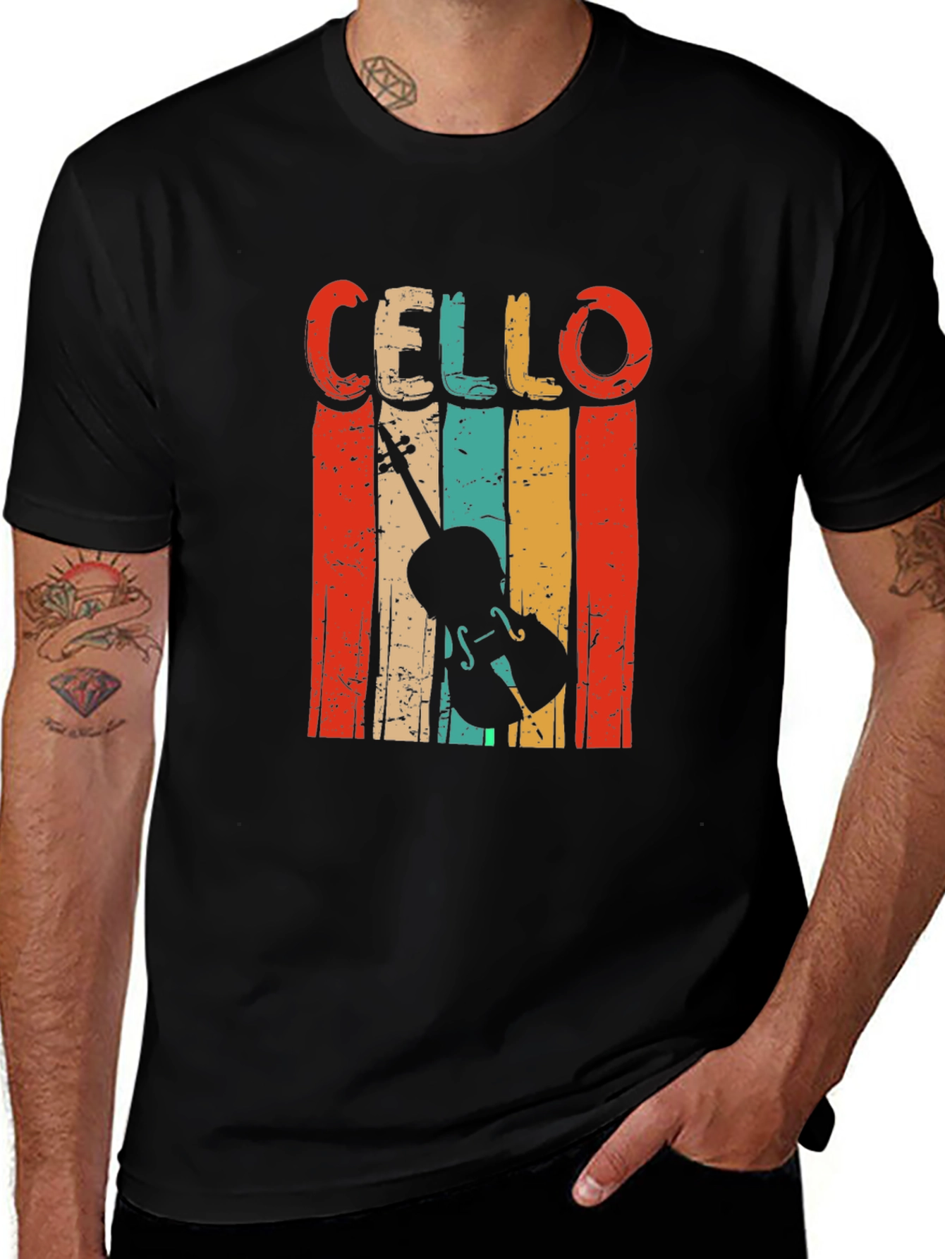 Variant 15 of Vintage Cello T-Shirt - Musician Gift
