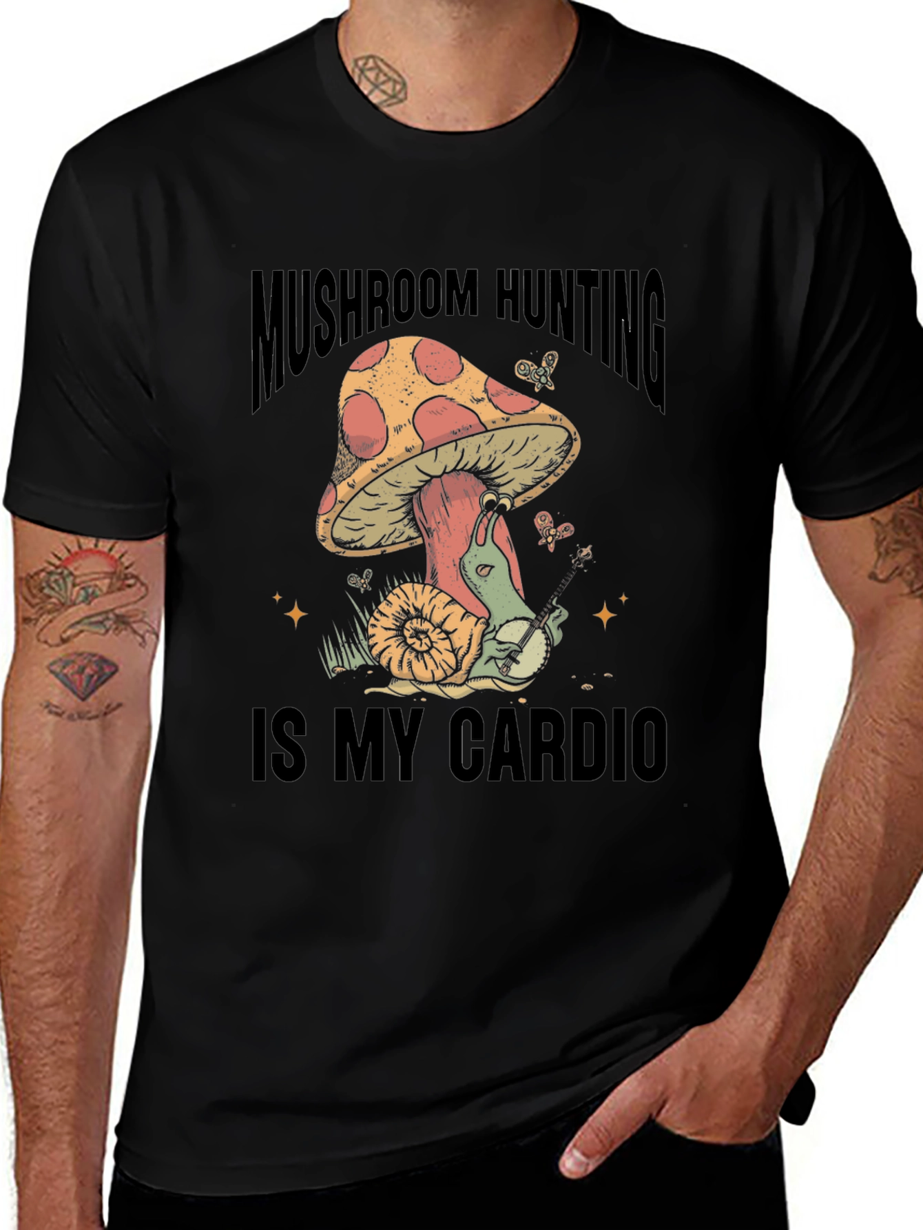 Variant 20 of Mushroom Hunting is My Cardio T-Shirt