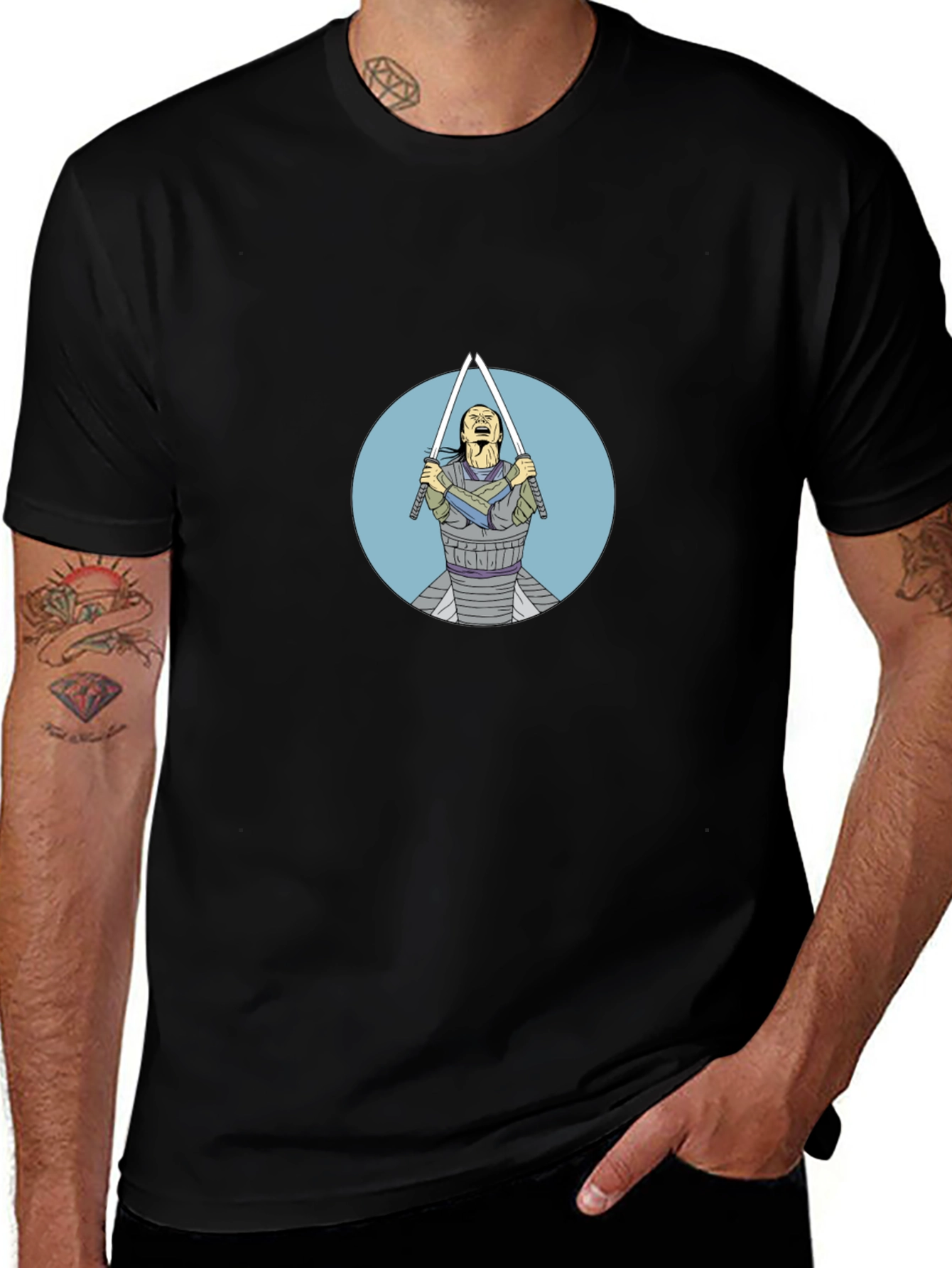 Variant 14 of Samurai Swordsman Graphic Tee