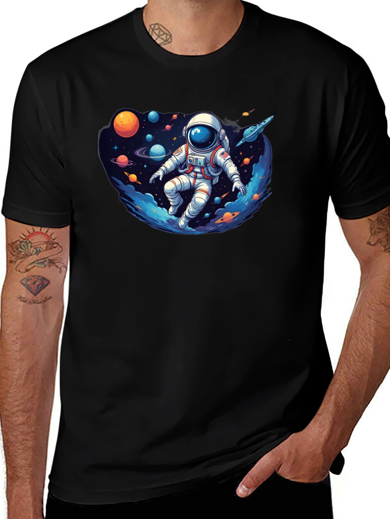 Variant 29 of Astronaut in Space Graphic T-Shirt