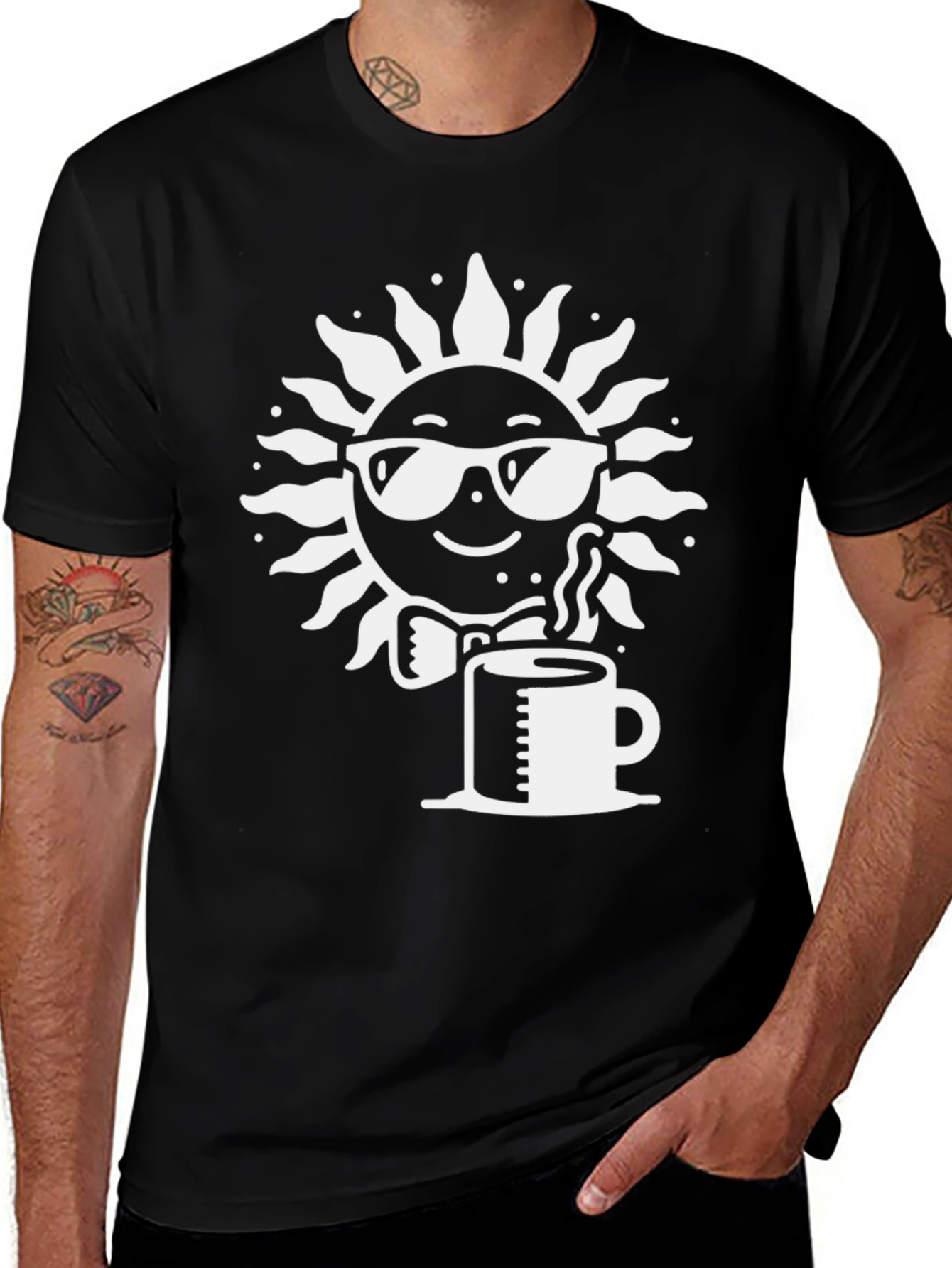Variant 21 of Cool Sun Coffee Graphic Tee