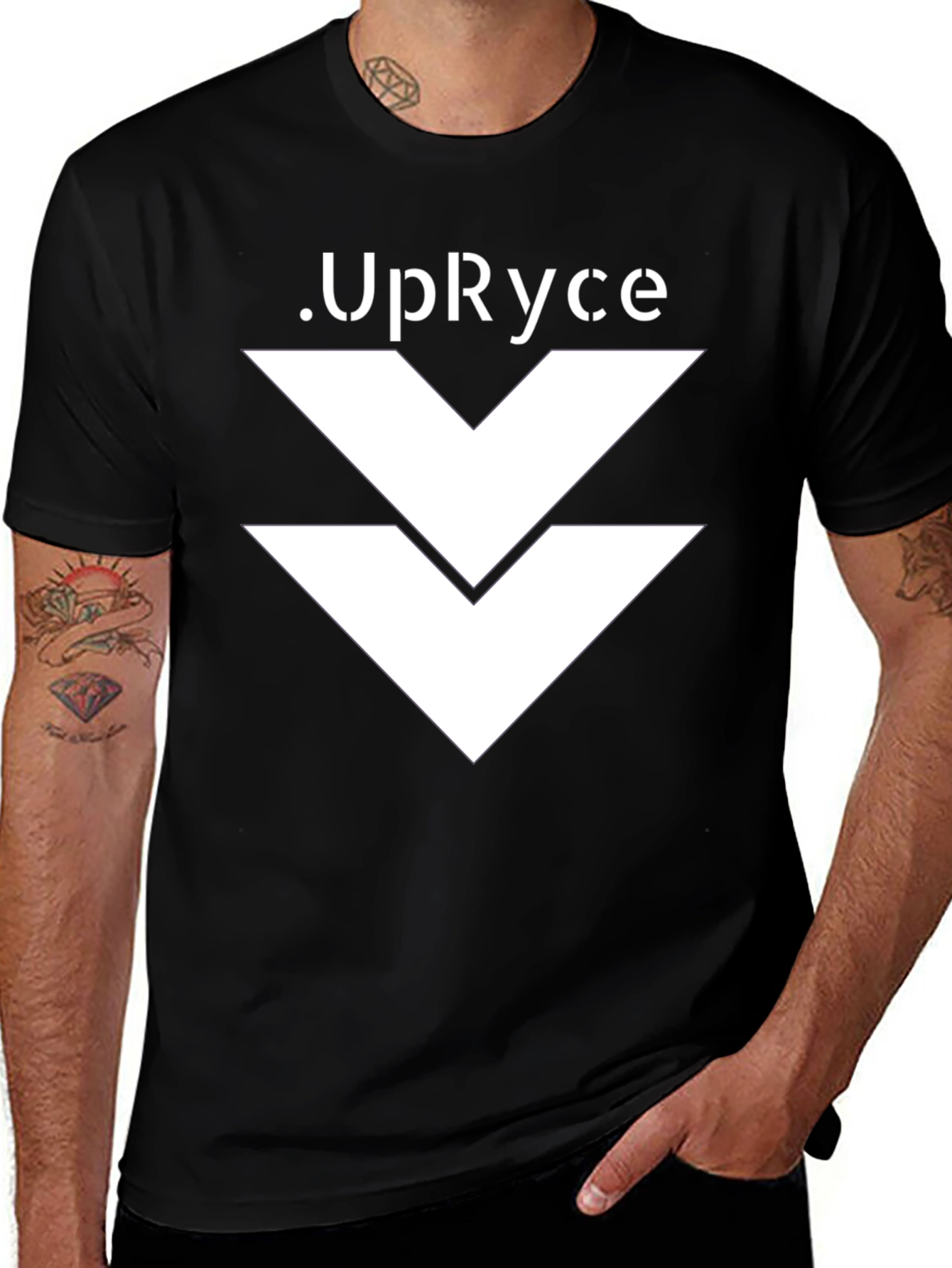 Variant 24 of UpRyce Graphic Print Black T-Shirt