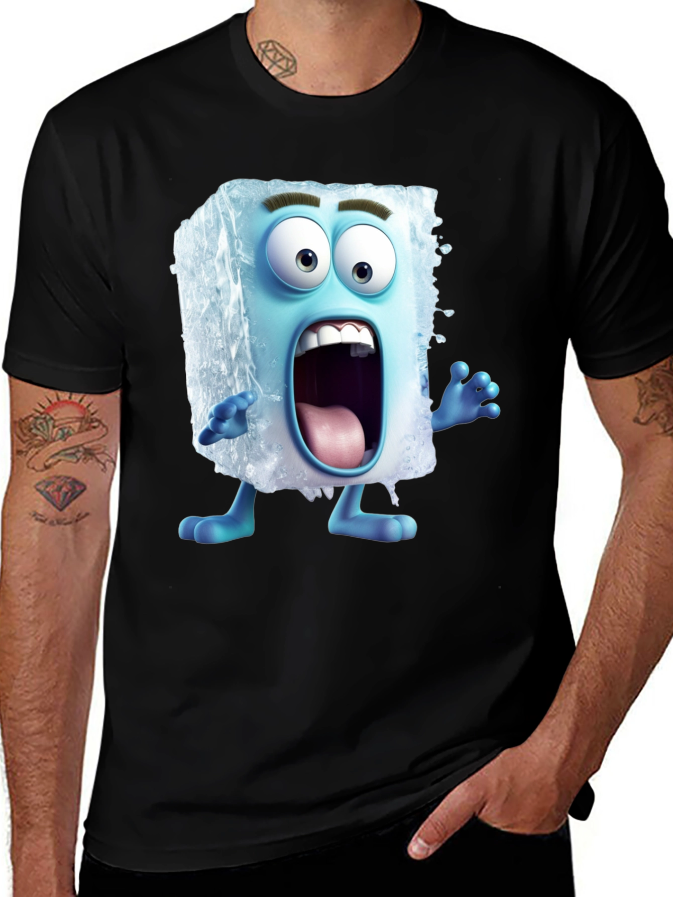 Variant 10 of Cartoon Ice Cube Graphic T-Shirt