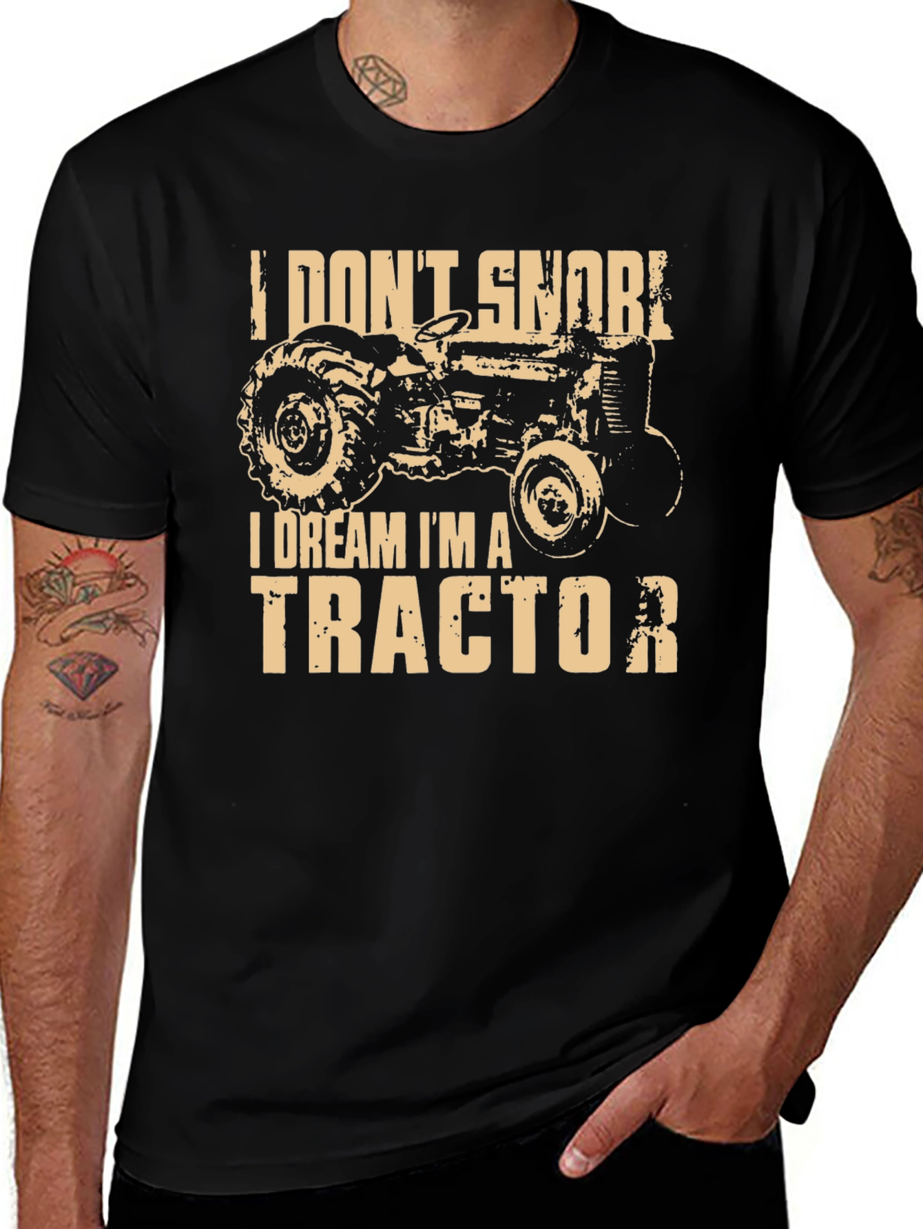 Variant 10 of I Dream I'm A Tractor Graphic T-Shirt