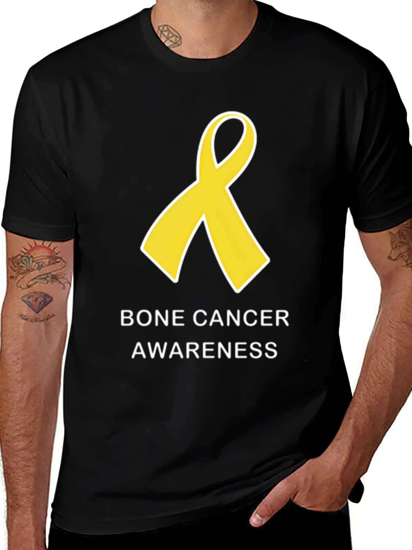 Bone Cancer Awareness Ribbon T-Shirt