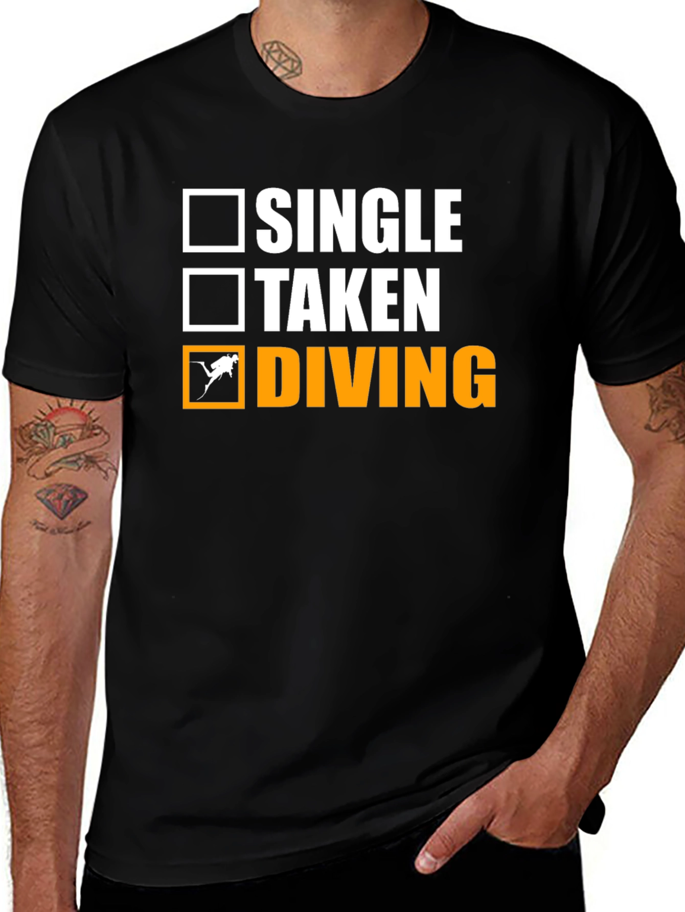 Variant 4 of Single Taken Diving T-Shirt Diver Gift