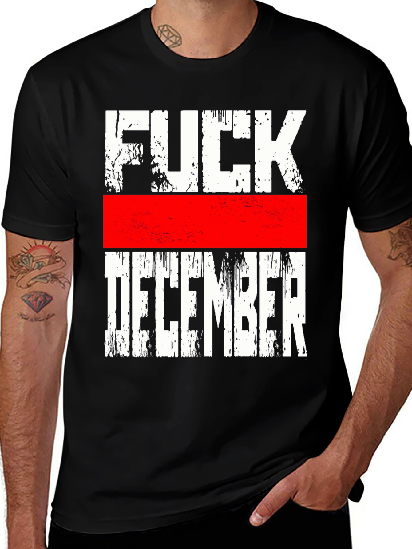 Variant 12 of F*** December Graphic Tee - Bold Statement T-Shirt