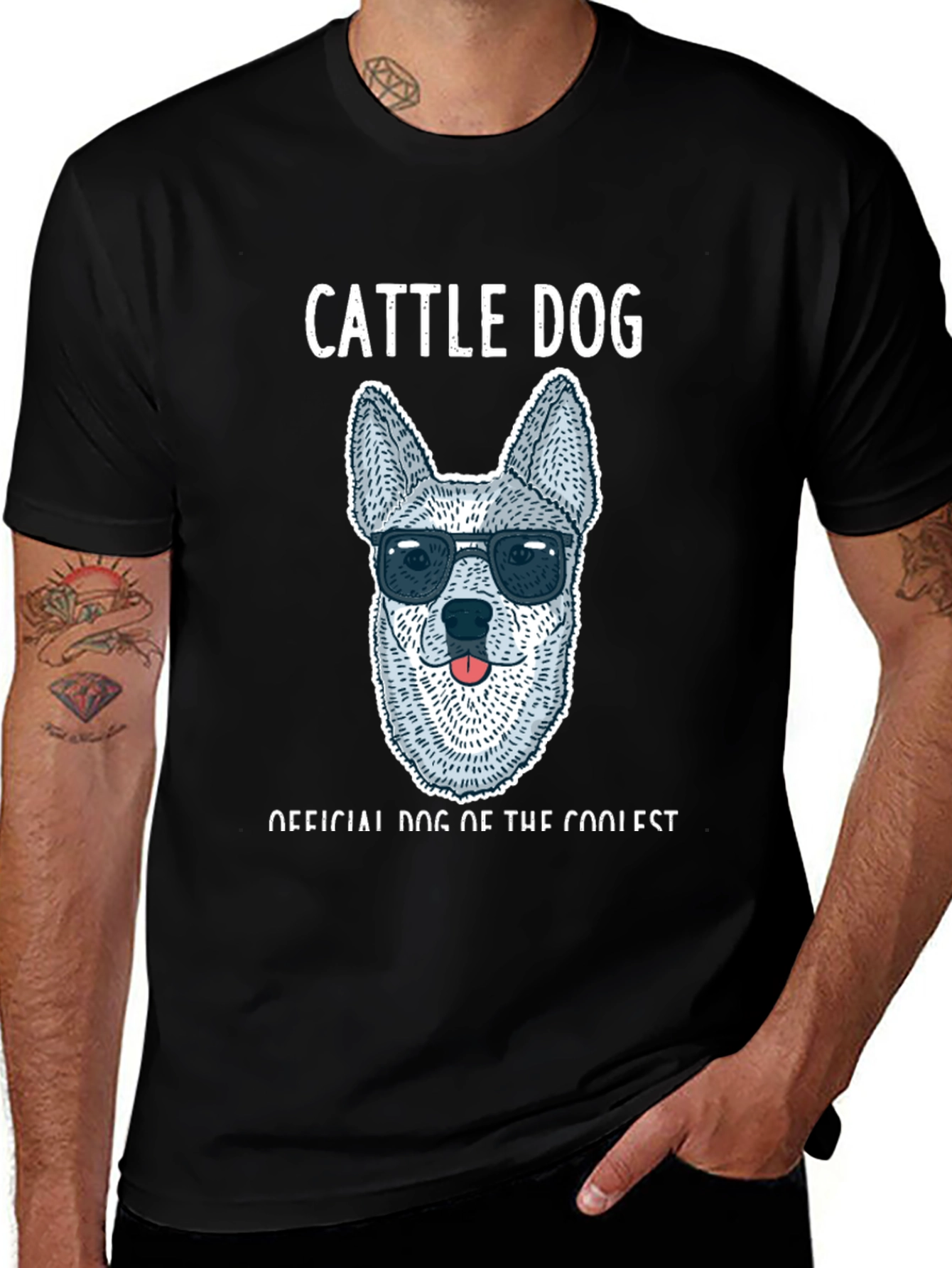 Variant 16 of Cool Cattle Dog T-Shirt - Official Dog of Cool
