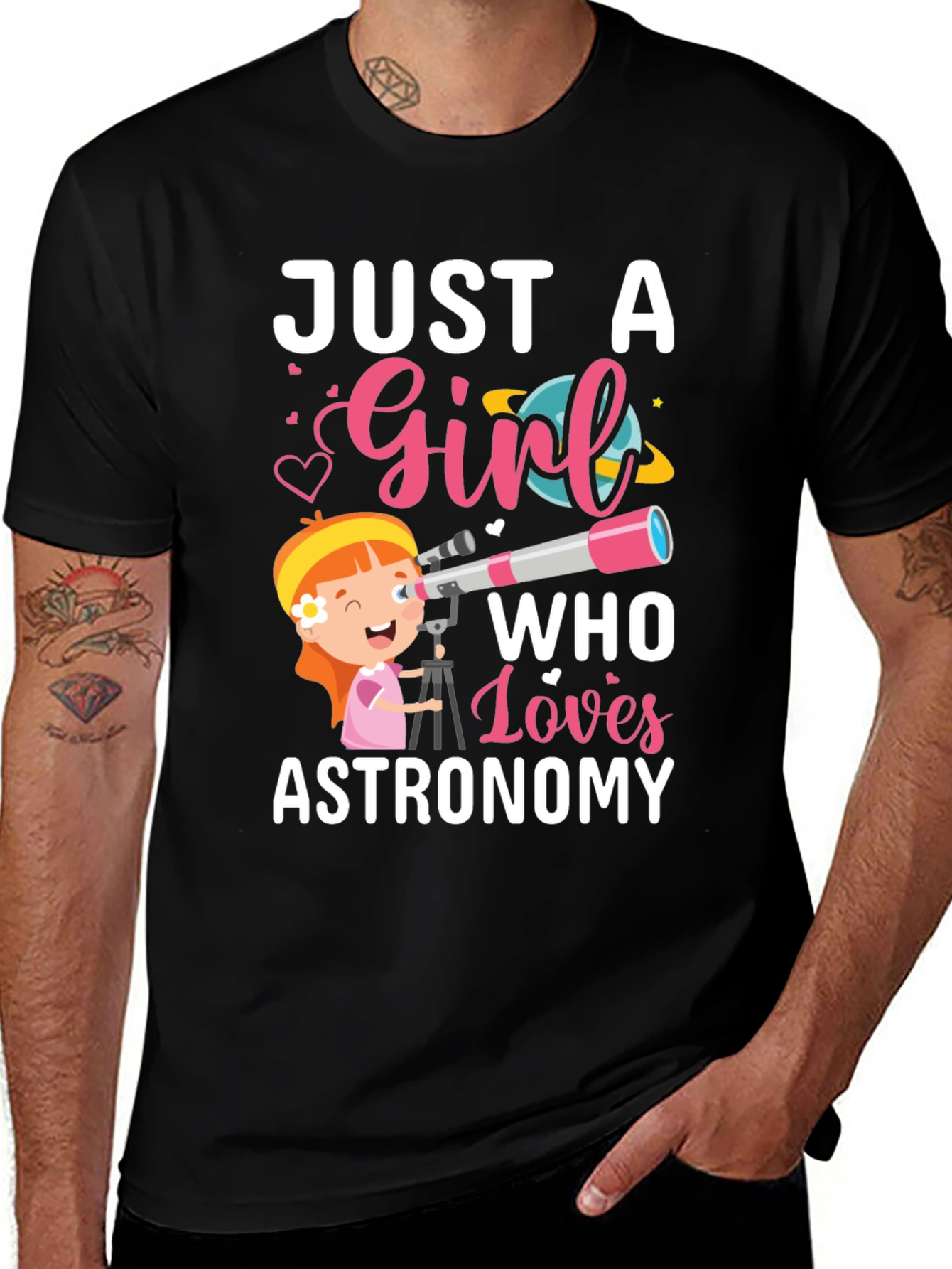 Variant 15 of Astronomy Girl T-Shirt - Just a Girl Who Loves Astronomy