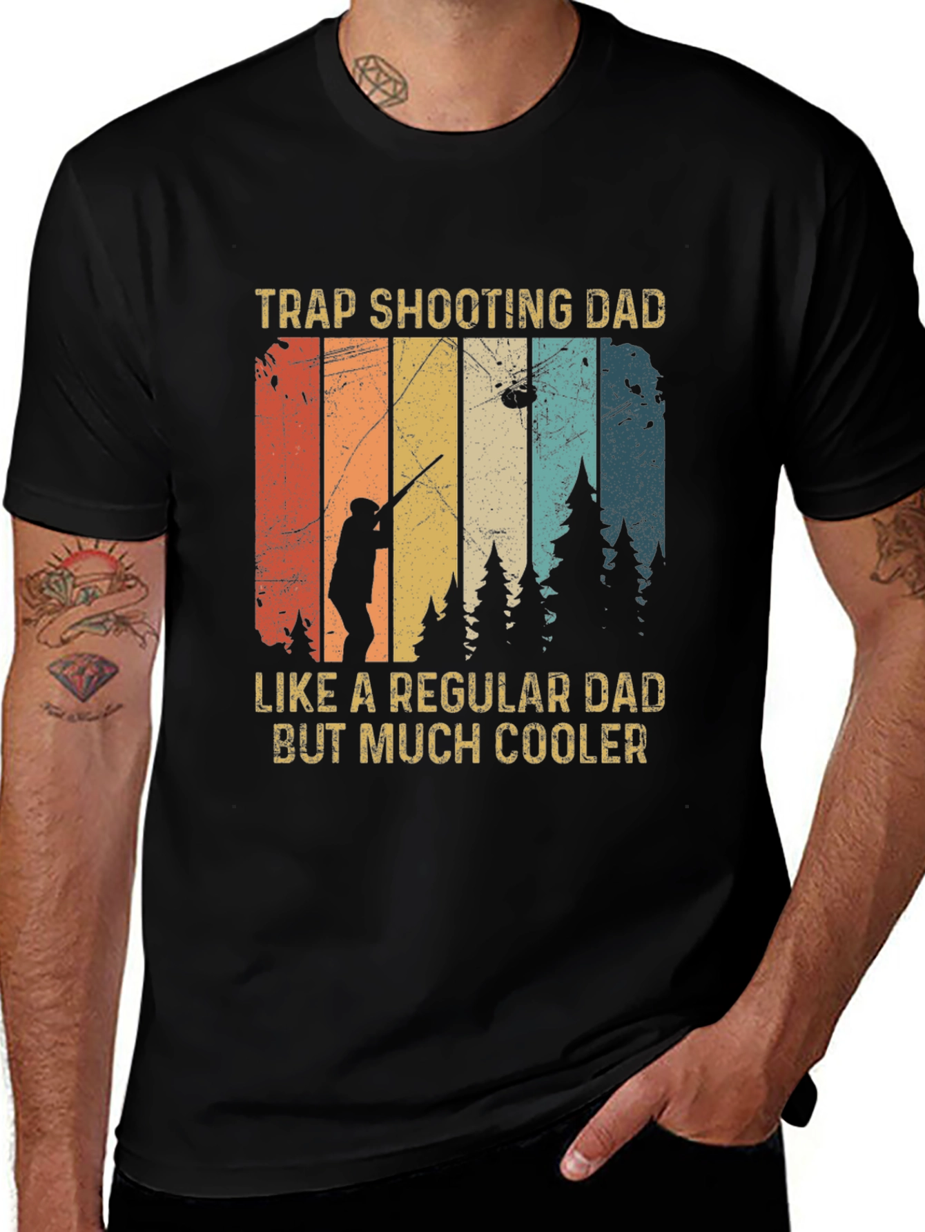 Variant 4 of Trap Shooting Dad T-Shirt: Cool Father's Day Gift