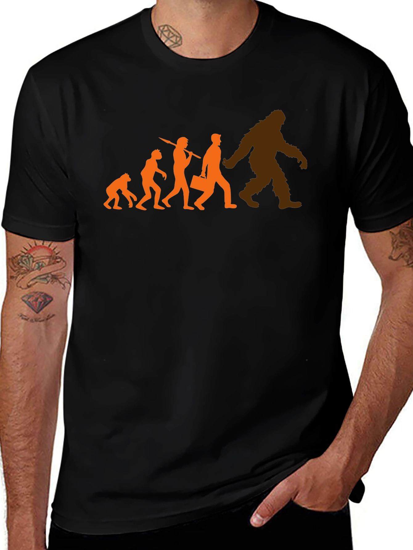 Variant 13 of Evolution of Sasquatch Men's T-Shirt