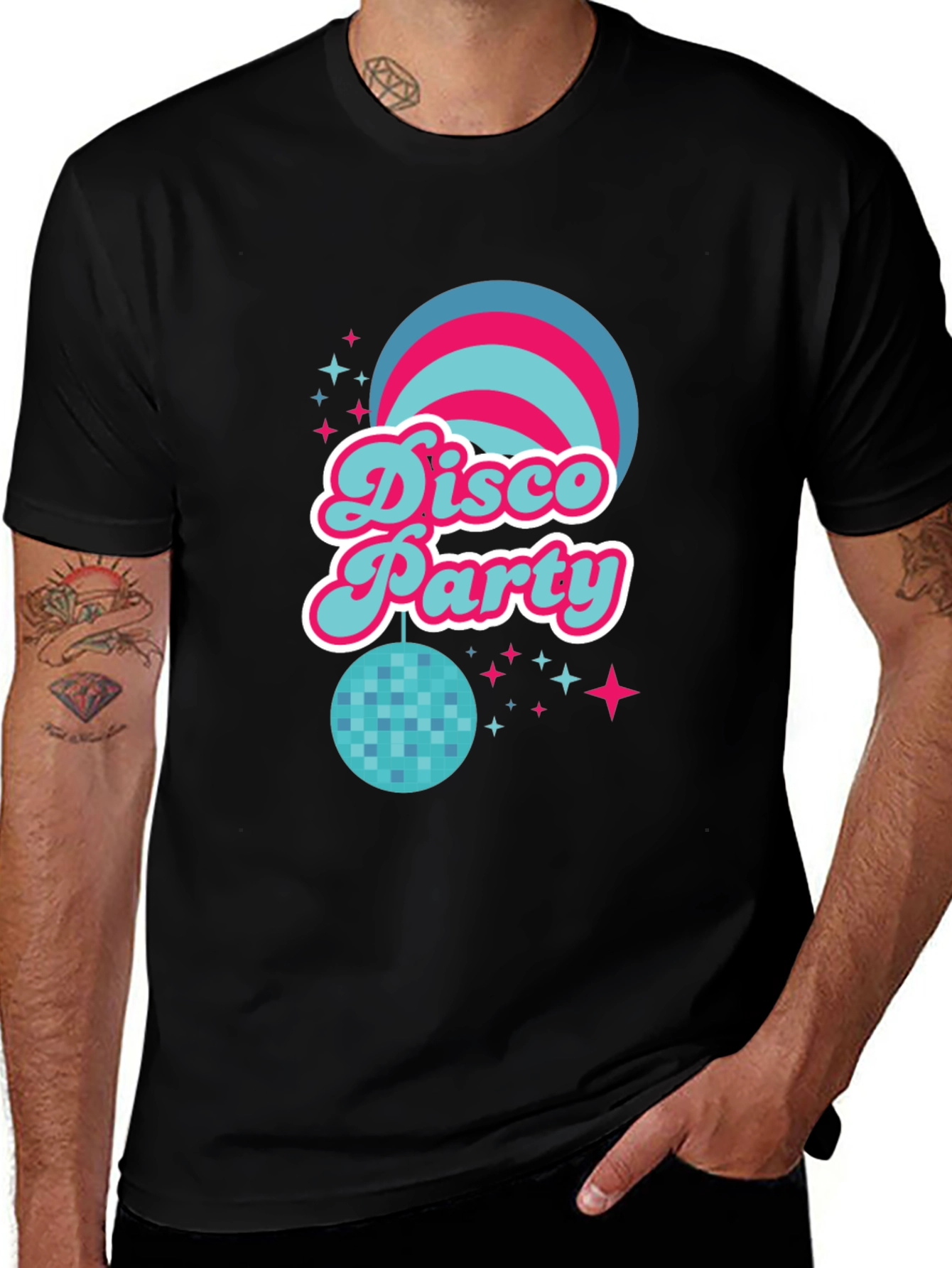 Variant 3 of Retro Disco Party Tee - Groovy 70s Style