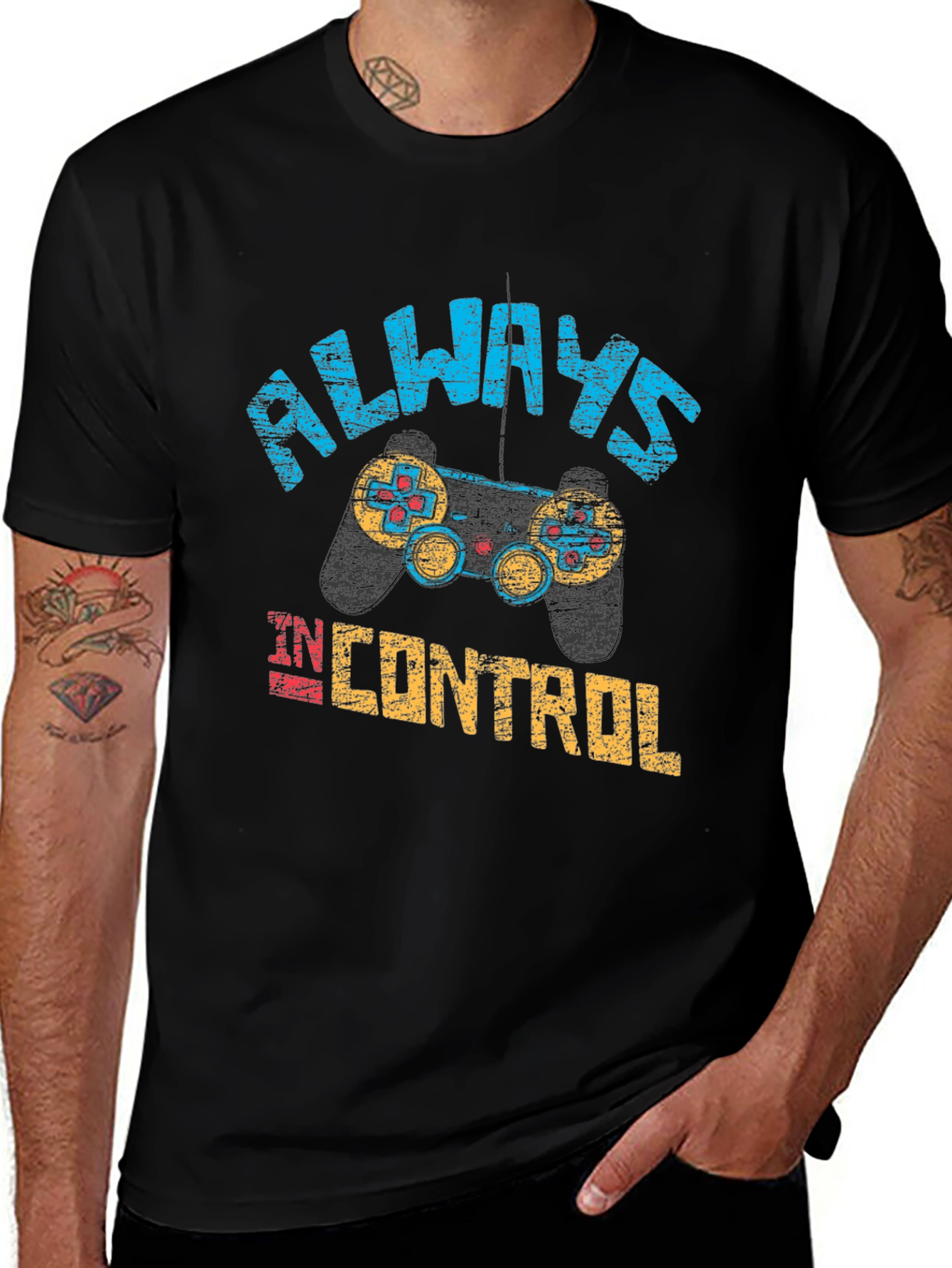 Gamer T-Shirt - Always In Control Graphic Tee
