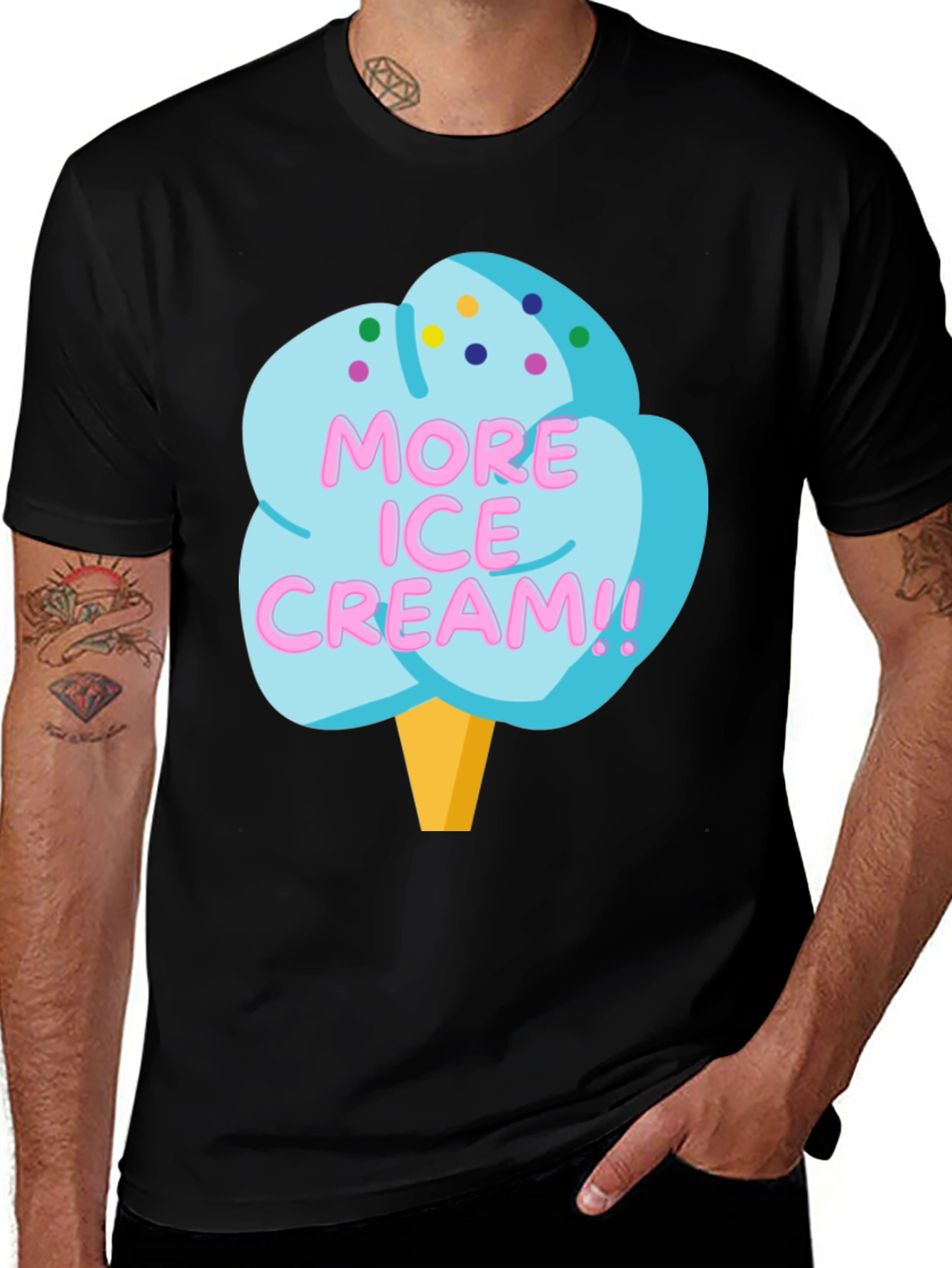 Variant 29 of More Ice Cream Graphic T-Shirt