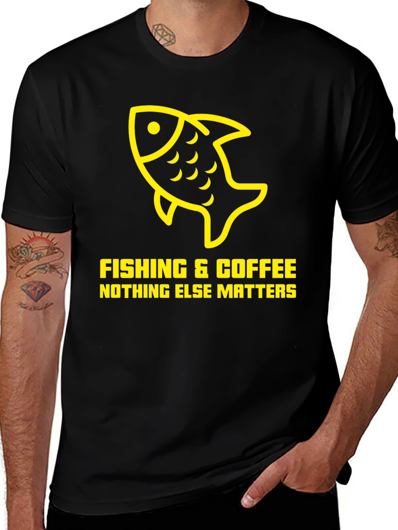 Variant 14 of Fishing & Coffee T-Shirt - Nothing Else Matters