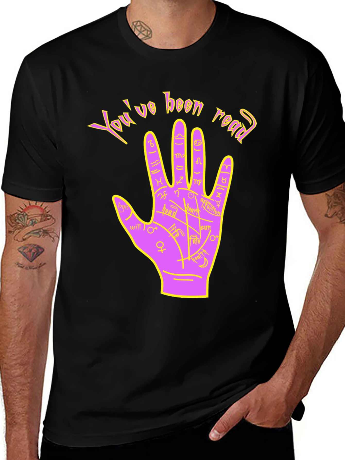 Variant 8 of Palm Reading Graphic Tee - You've Been Read T-Shirt