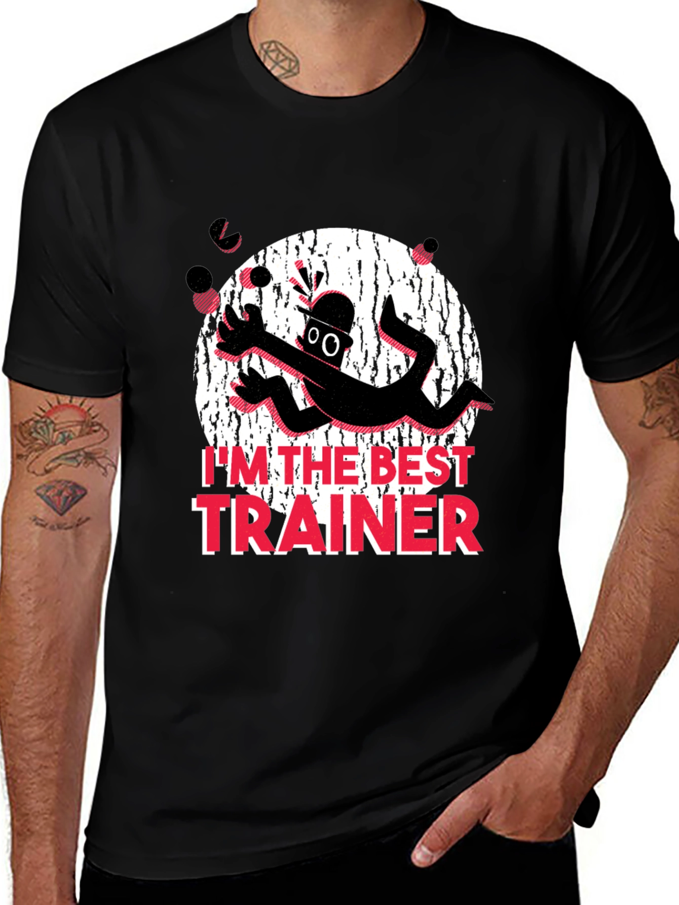 Variant 12 of I'm The Best Trainer Black Graphic T-Shirt
