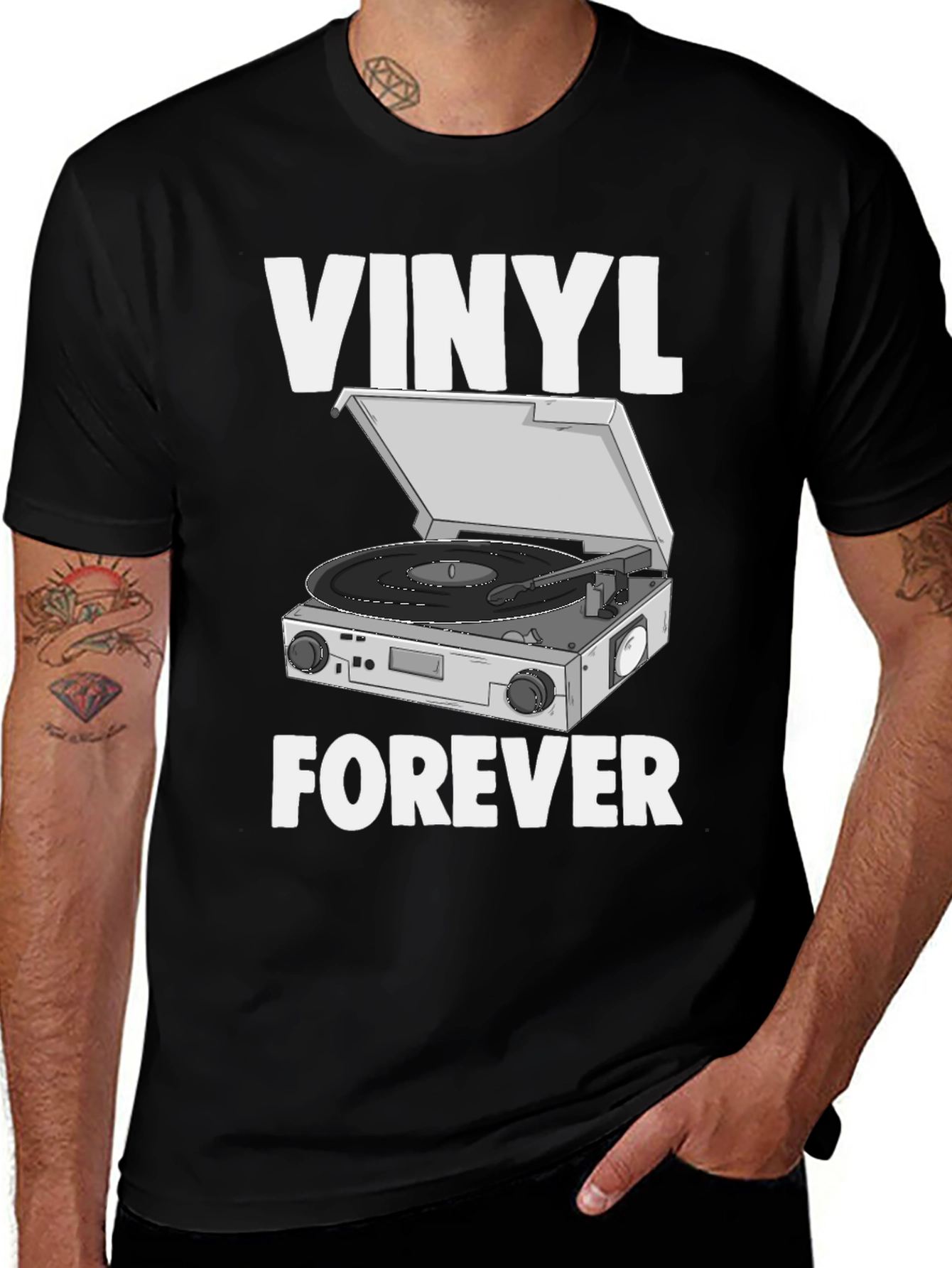 Variant 26 of Vinyl Forever Graphic Tee - Music Lover's T-Shirt