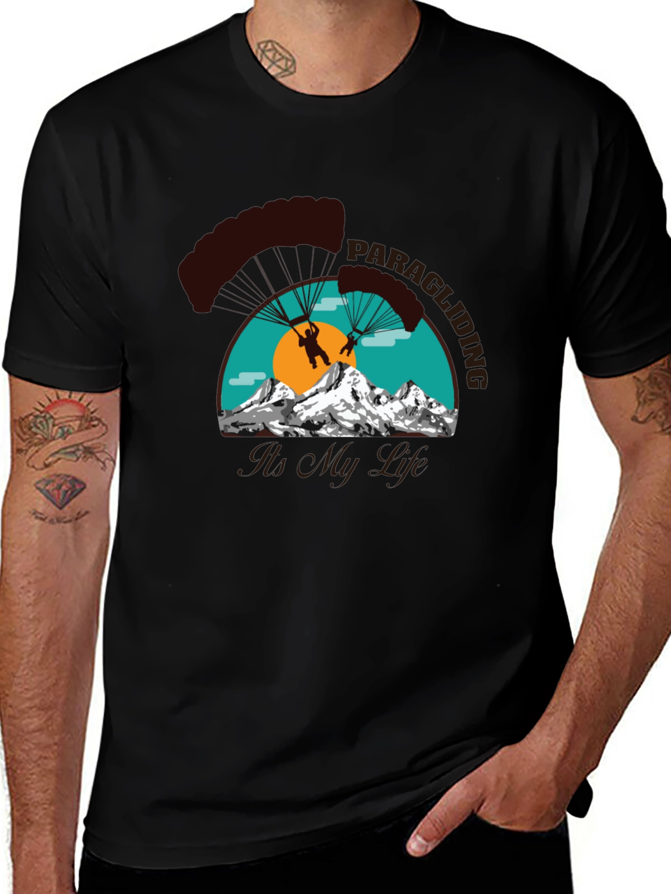 Variant 14 of Paragliding Is My Life Graphic Tee