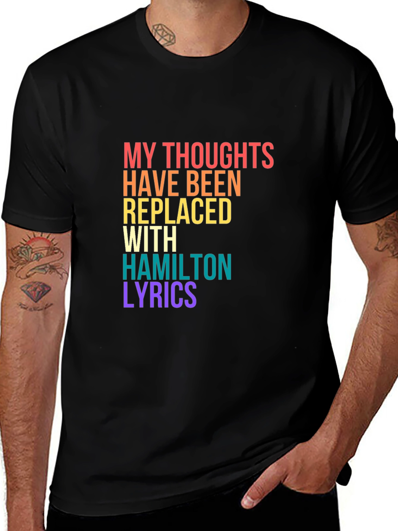 Variant 3 of Hamilton Lyrics T-Shirt