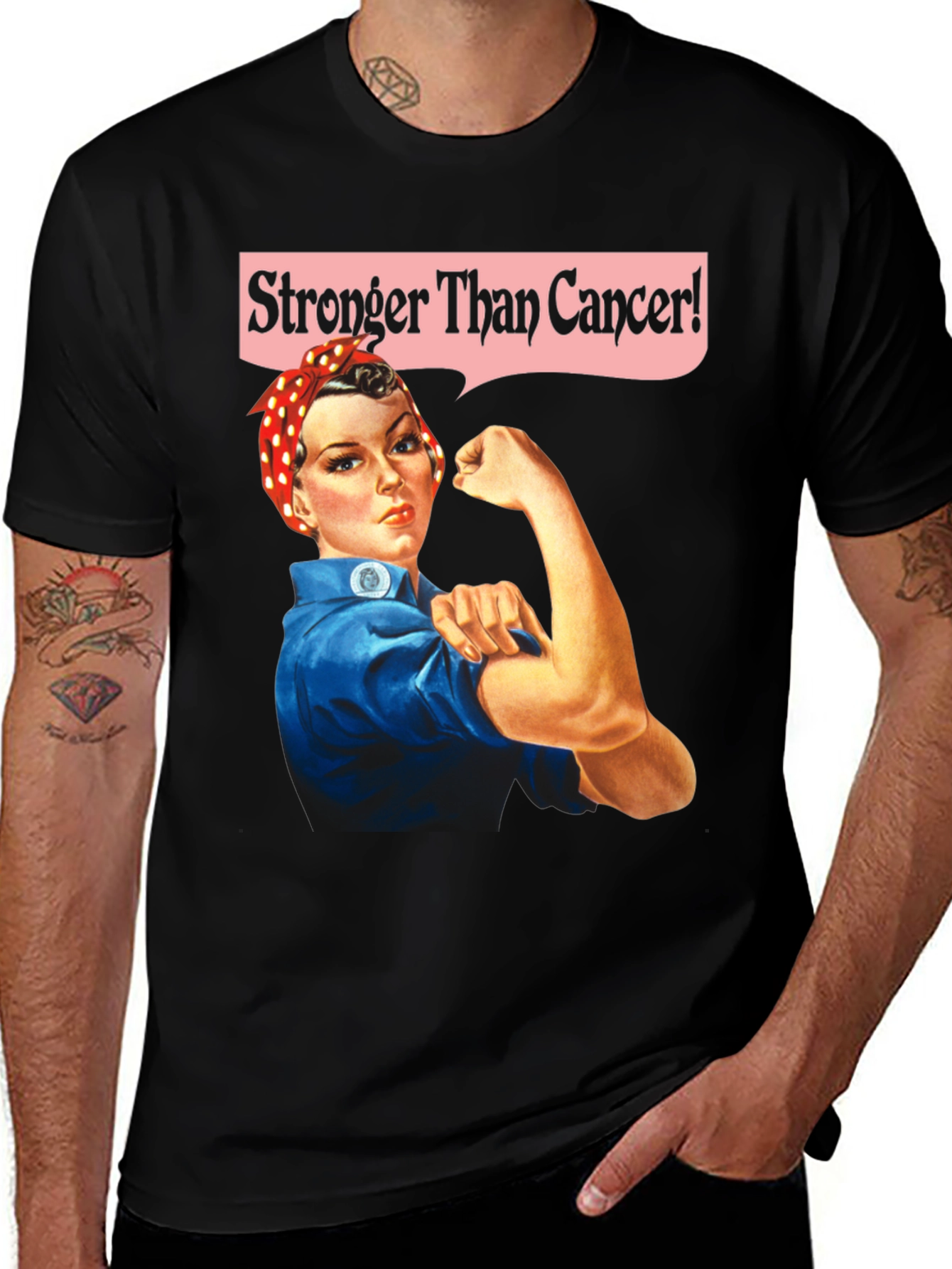 Variant 6 of Stronger Than Cancer! Unisex Graphic T-Shirt