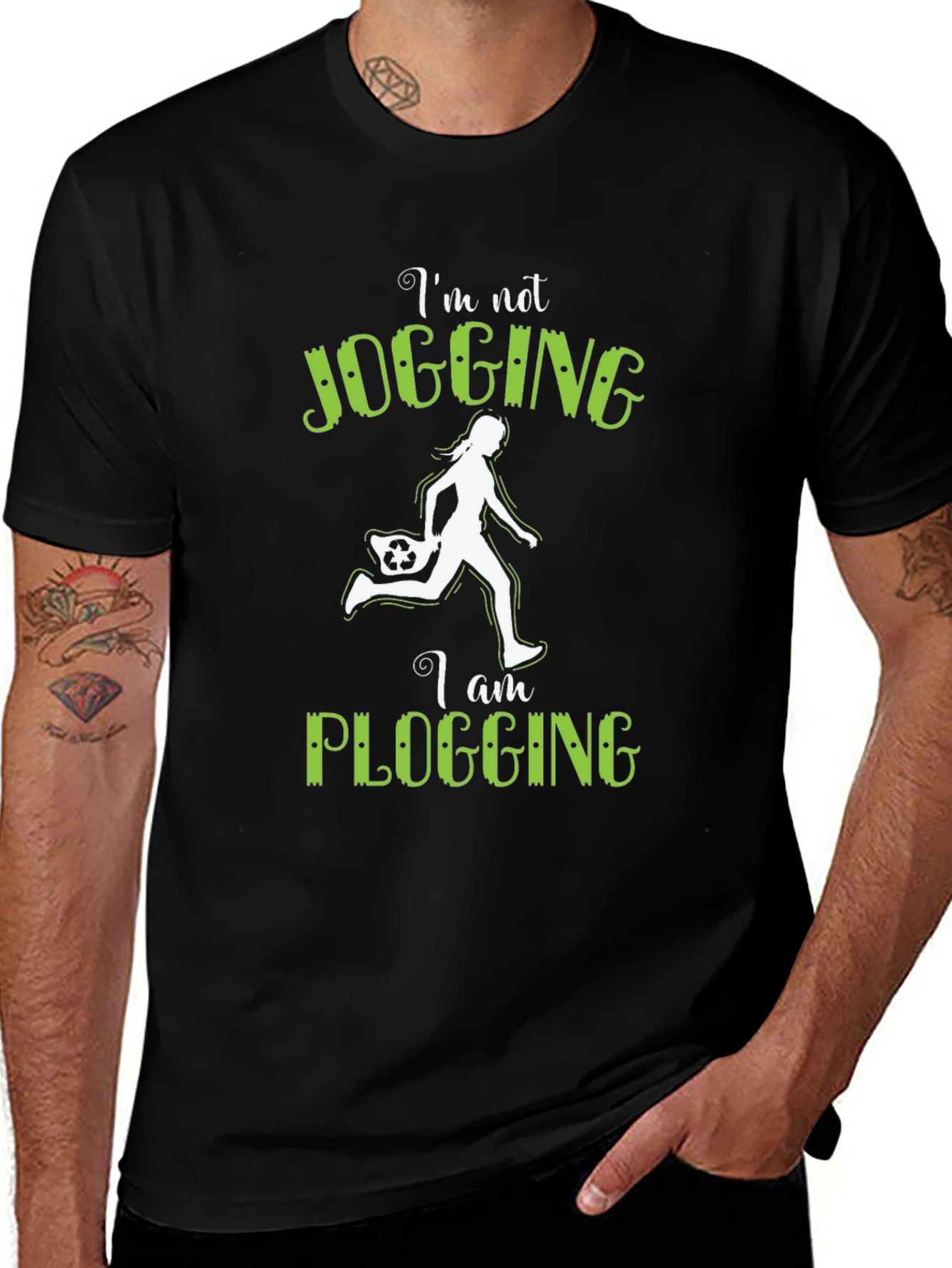 Plogging T-Shirt - Eco-Friendly Running Top