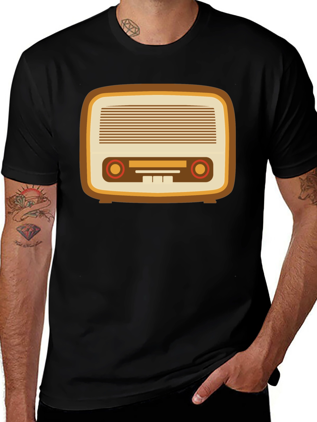 Variant 25 of Vintage Radio Graphic Tee - Retro Style