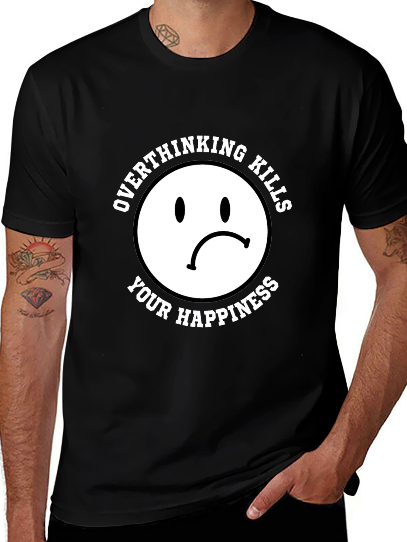Variant 6 of Overthinking Kills Happiness T-Shirt