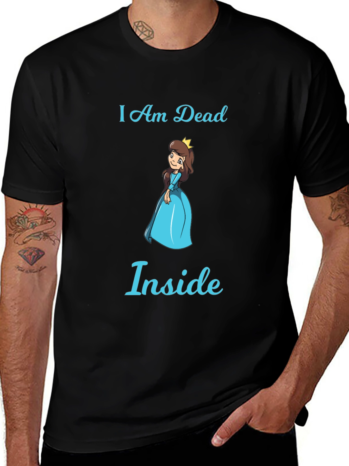 Variant 14 of I Am Dead Inside T-Shirt - Funny Princess Graphic Tee