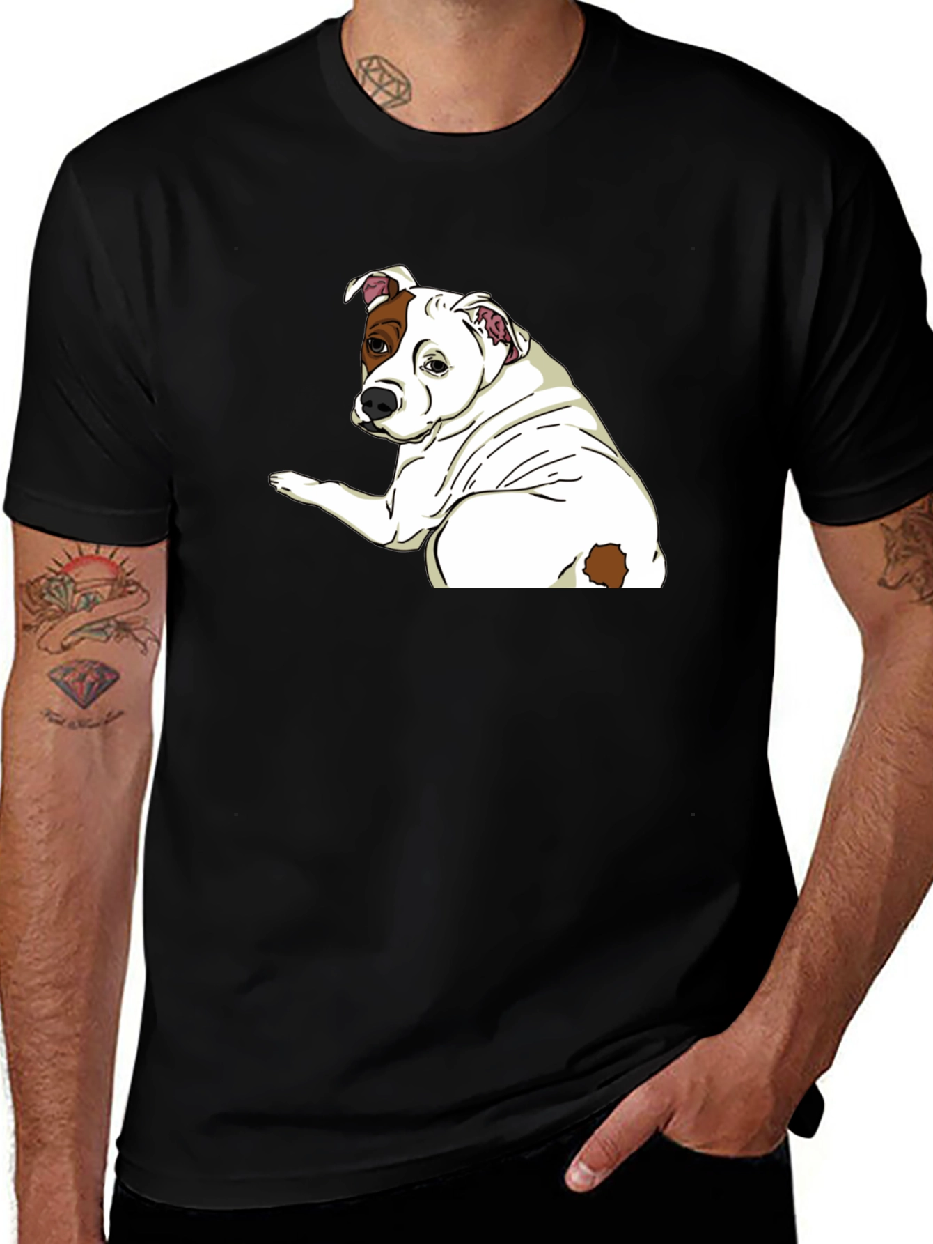 Variant 17 of Dog Graphic T-Shirt - Unisex Crew Neck