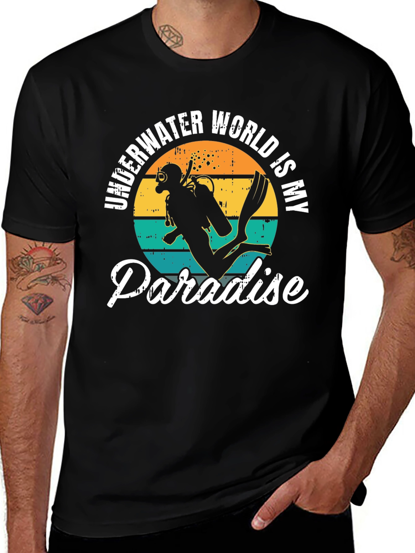 Variant 21 of Diver's Paradise Graphic Tee