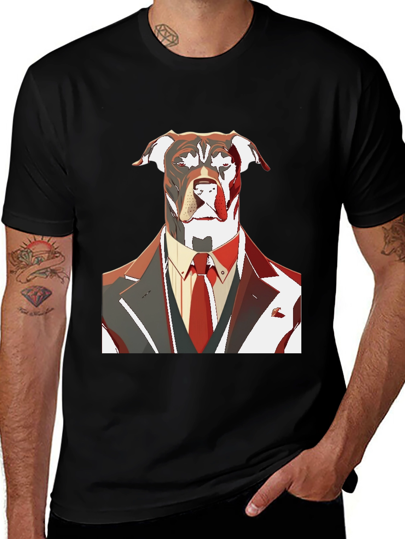 Variant 29 of Dog in Suit Graphic Tee